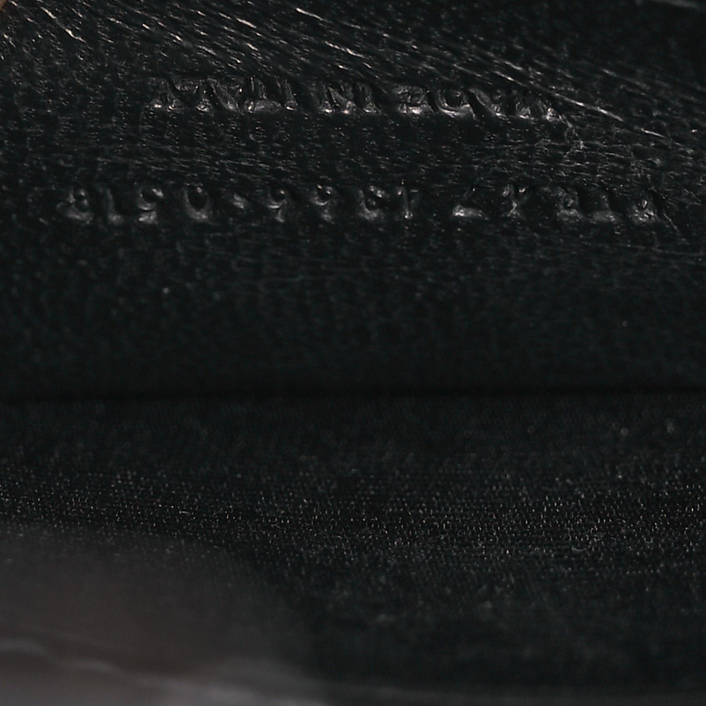 Calfskin Crocodile Embossed Small Classic Monogram Kate Tassel Satchel Black