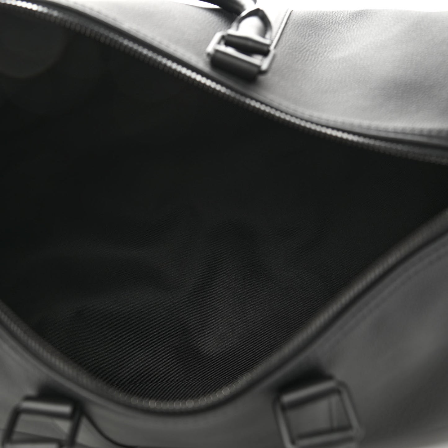 Grained Calfskin Aerogram Keepall Bandouliere 40 Black