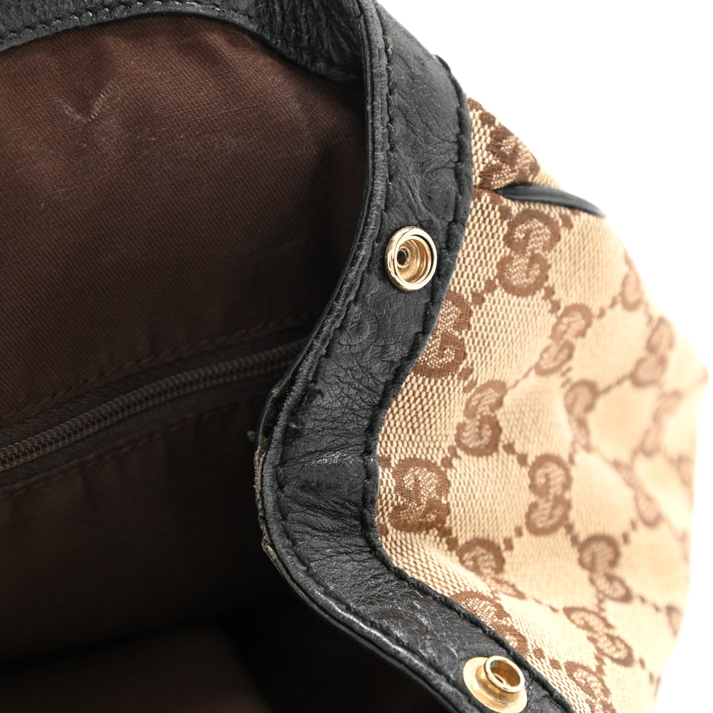 Monogram Medium Sukey Tote Beige Ebony Black