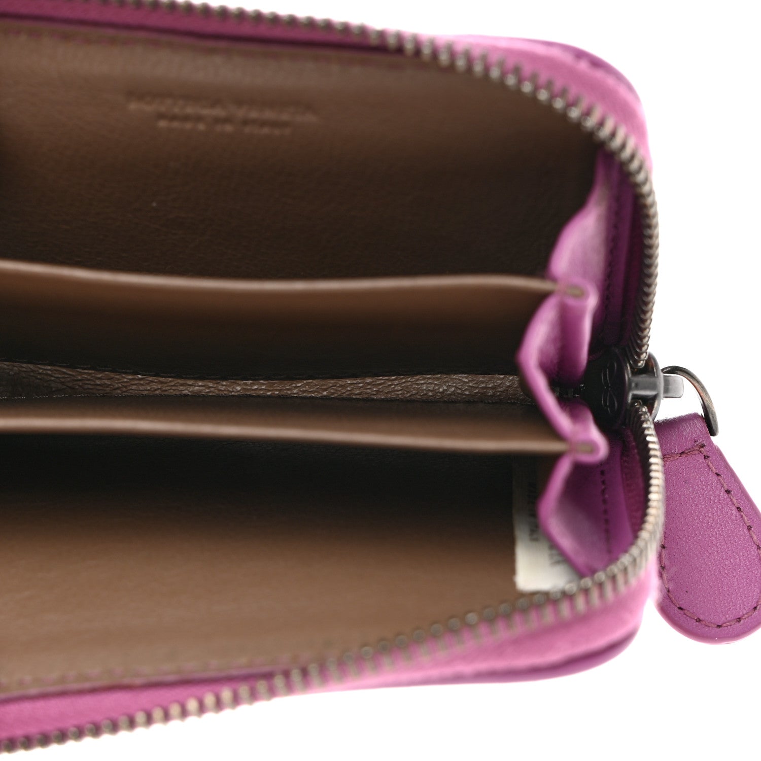 Bottega Veneta Nappa Intrecciato Zip Around Coin Purse Peony 5 of 7