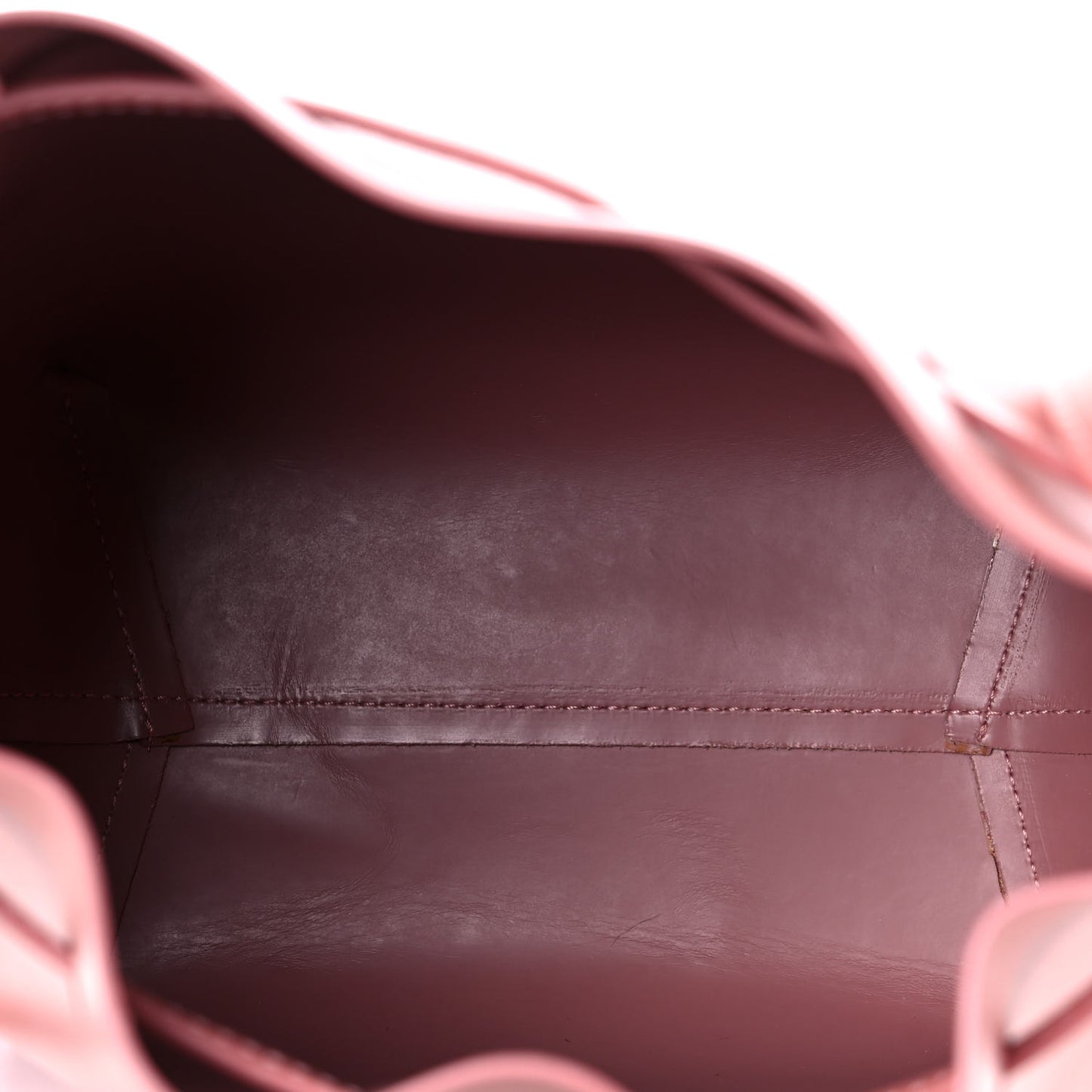 Calfskin Mini Bucket Bag Blush