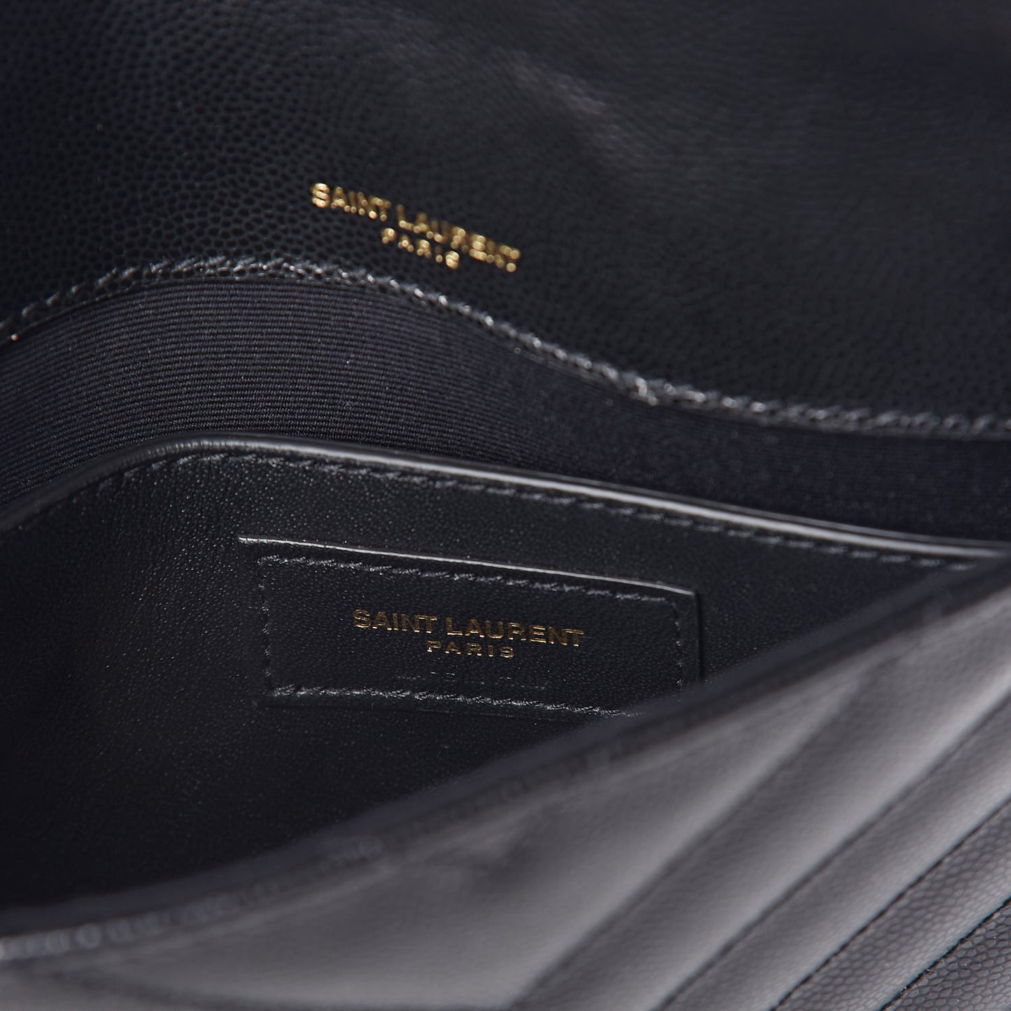 Grain De Poudre Matelasse Tribeca Chain Wallet Black