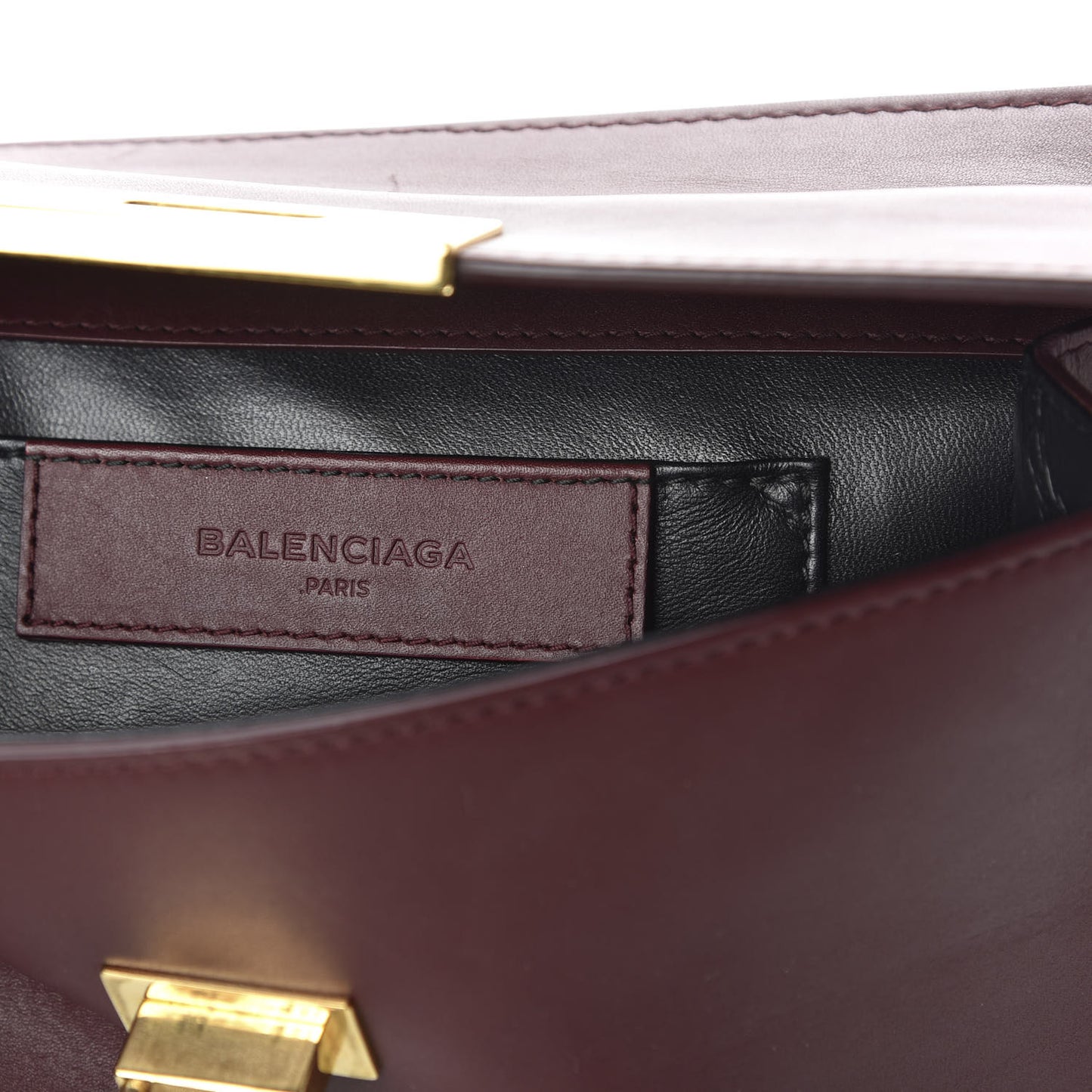Veau Le Dix Clutch Aubergine