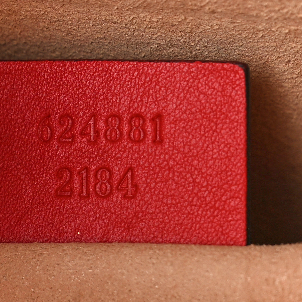 GG Supreme Monogram Apple Large Cosmetic Case Beige Multicolor Lobster Red