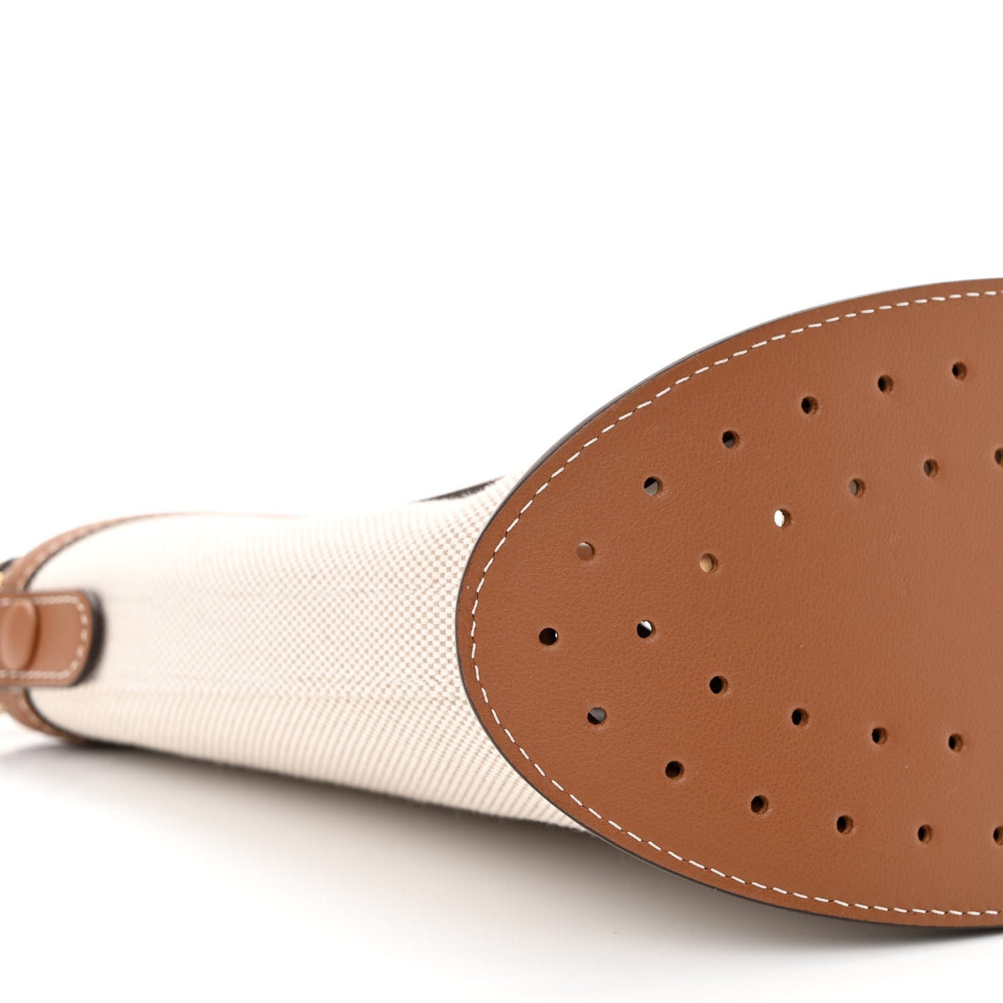 Linen Canvas Supple Calfskin Mini Pin Daily Surpique Bucket Naturel