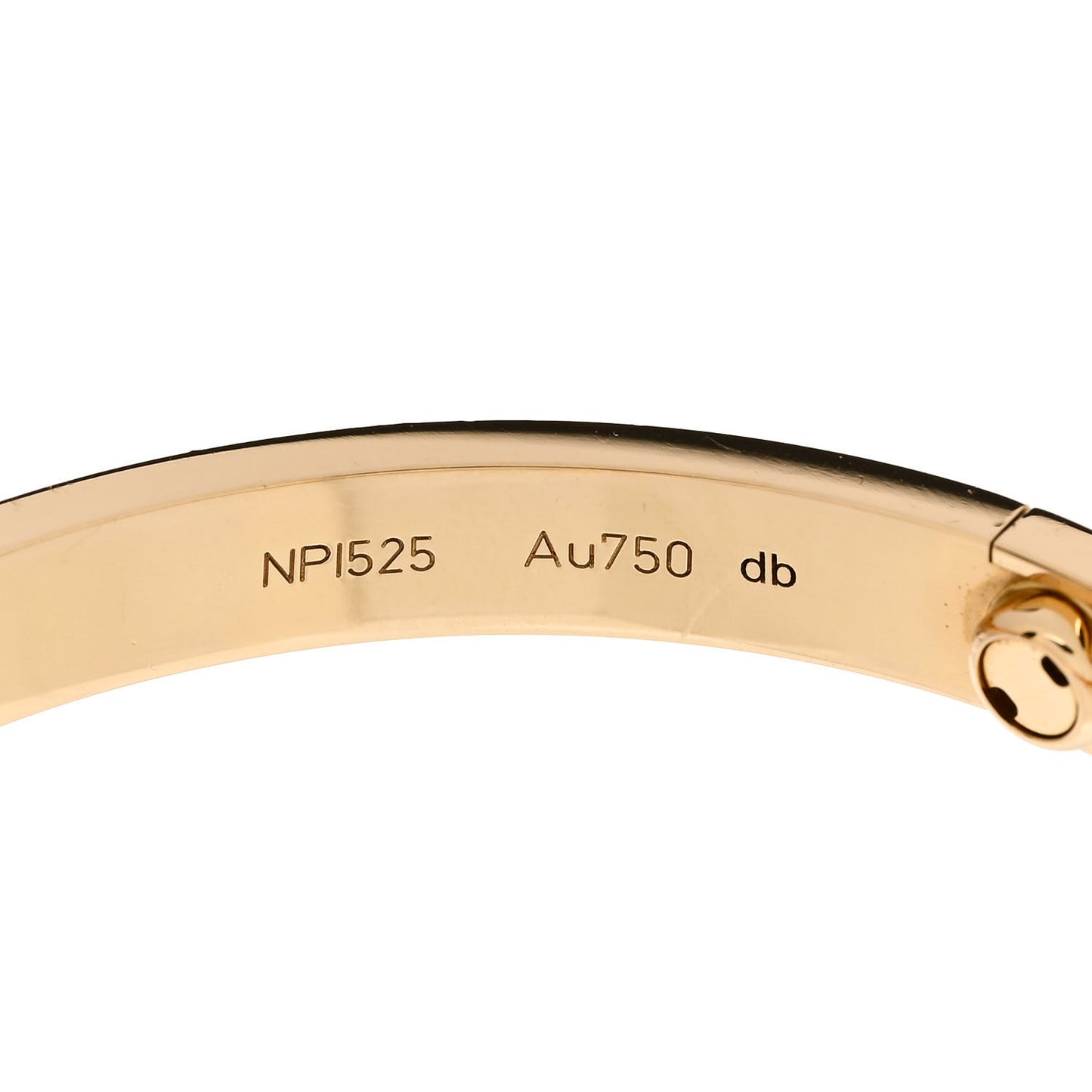 18K Yellow Gold LOVE Bracelet 20