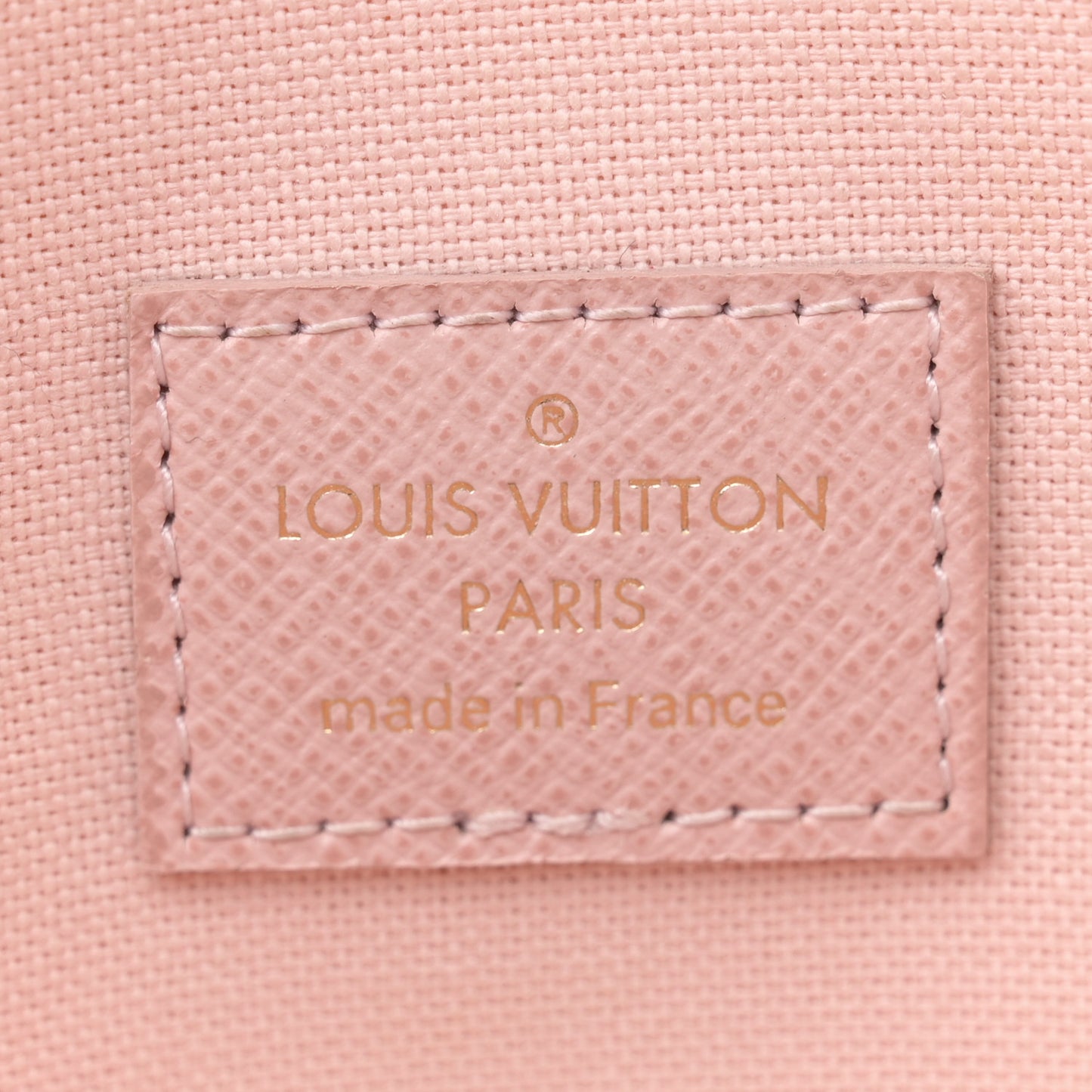 Damier Azur Pochette Felicie Chain Wallet Rose Ballerine