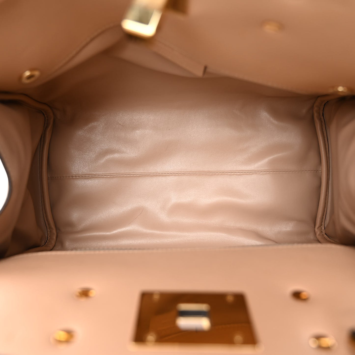 Calfskin Medium Studio Bag Almond