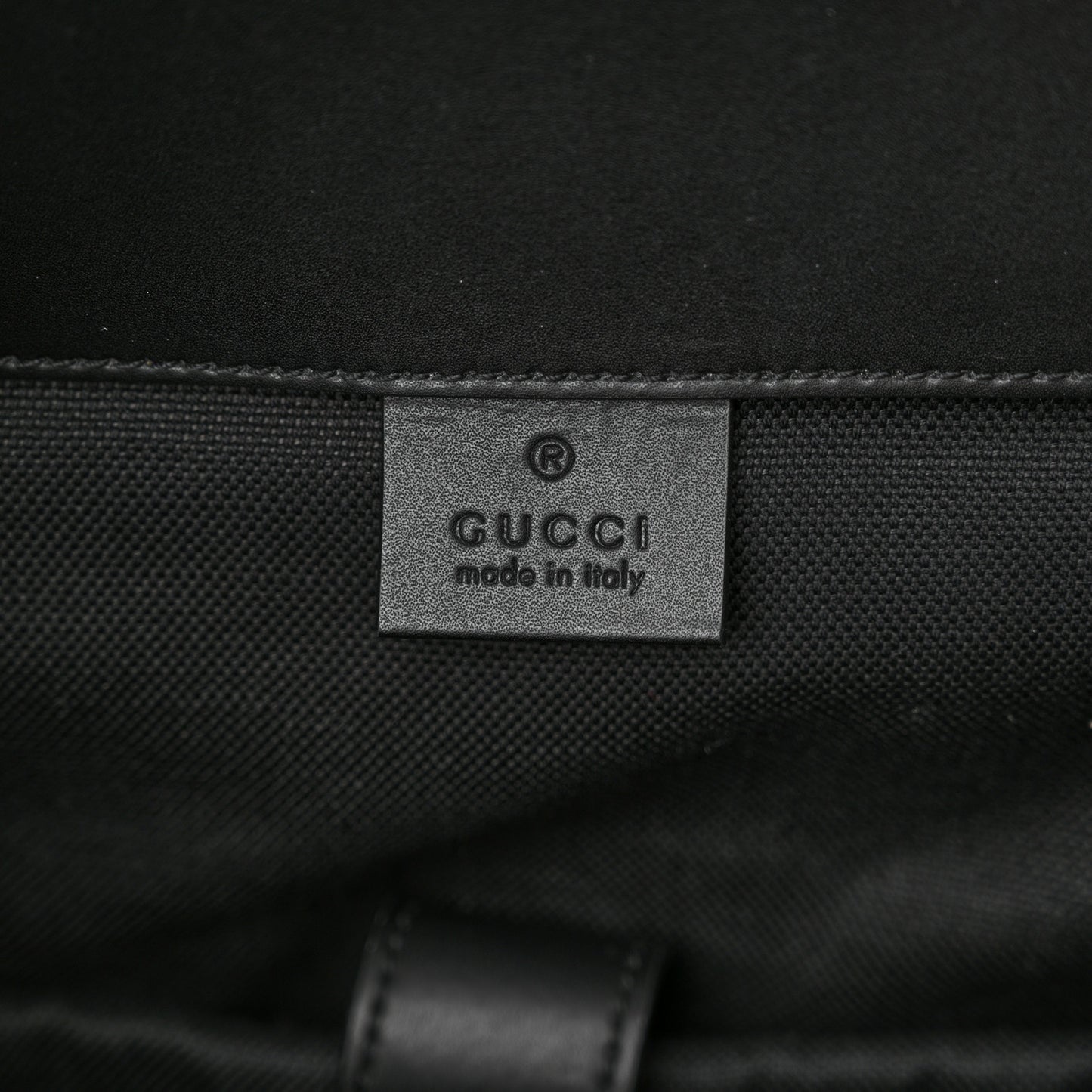 Soft GG Supreme Monogram Calfskin Web Double Buckle Backpack Black