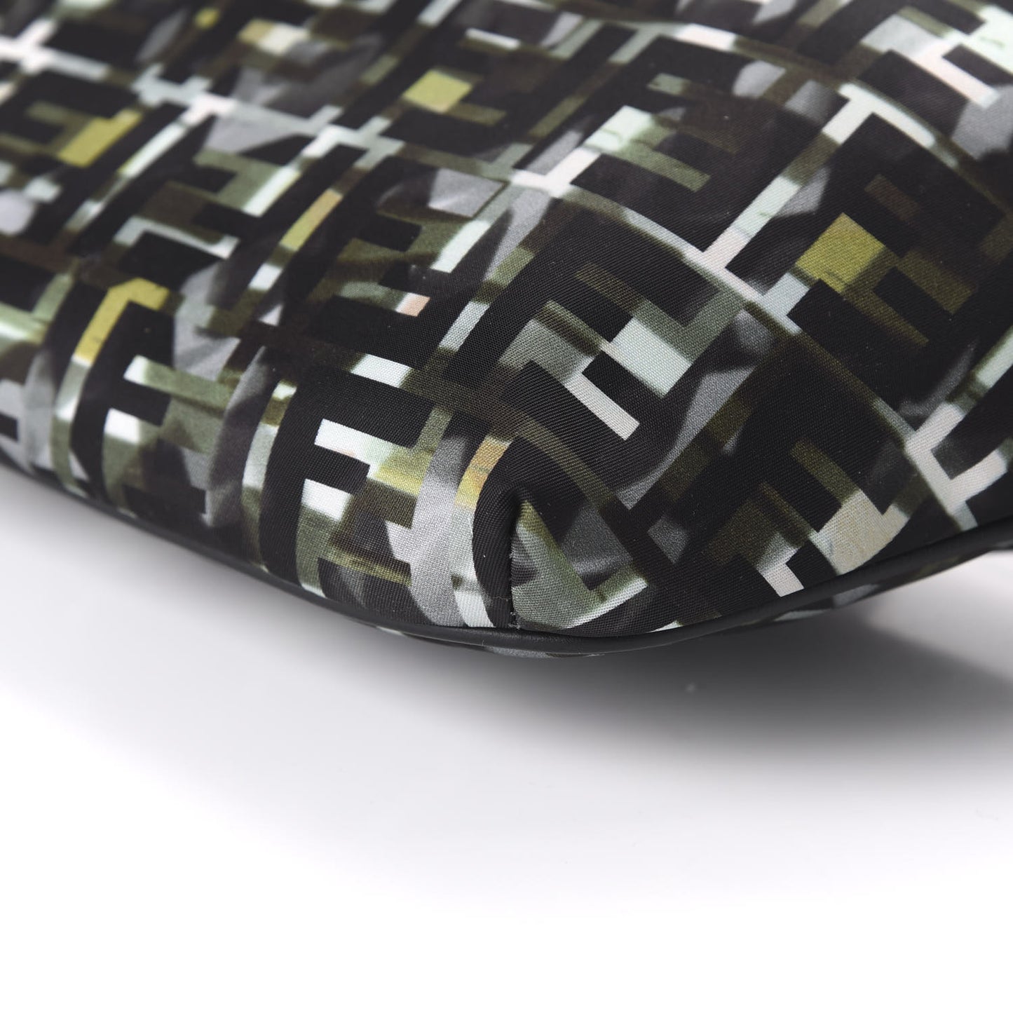 Nylon CamouFF Belt Bag Black Multicolor