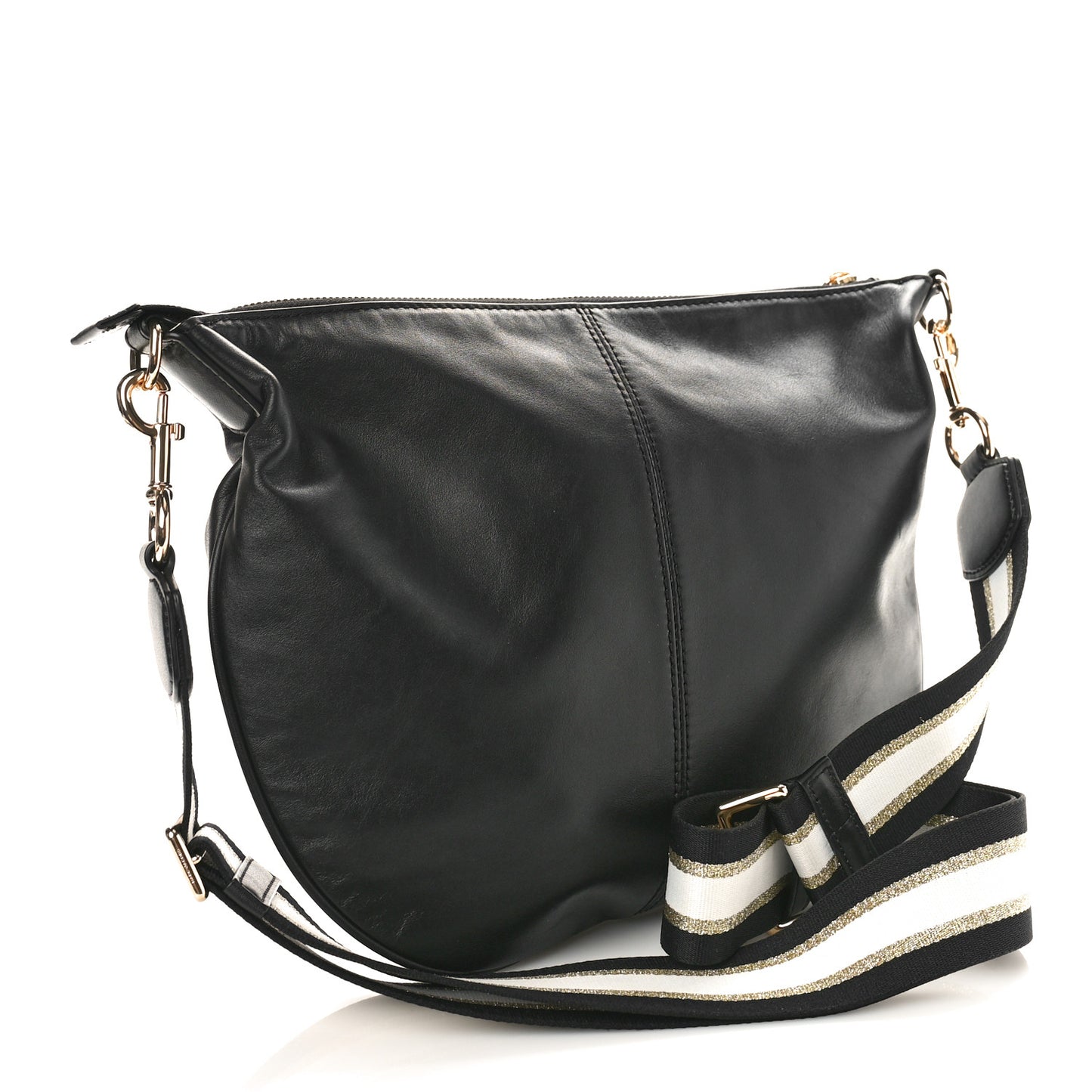Calfskin Mini The Flash Hobo Crossbody Black