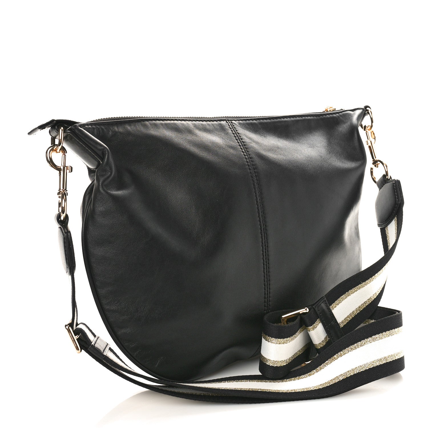 Marc Jacobs Calfskin Mini The Flash Hobo Crossbody Black 3 of 8