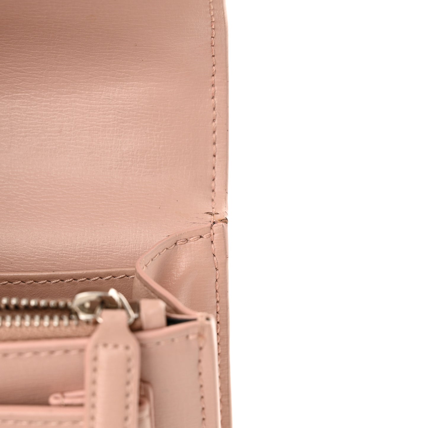 Calfskin Monogram Sunset Chain Wallet Light Pink