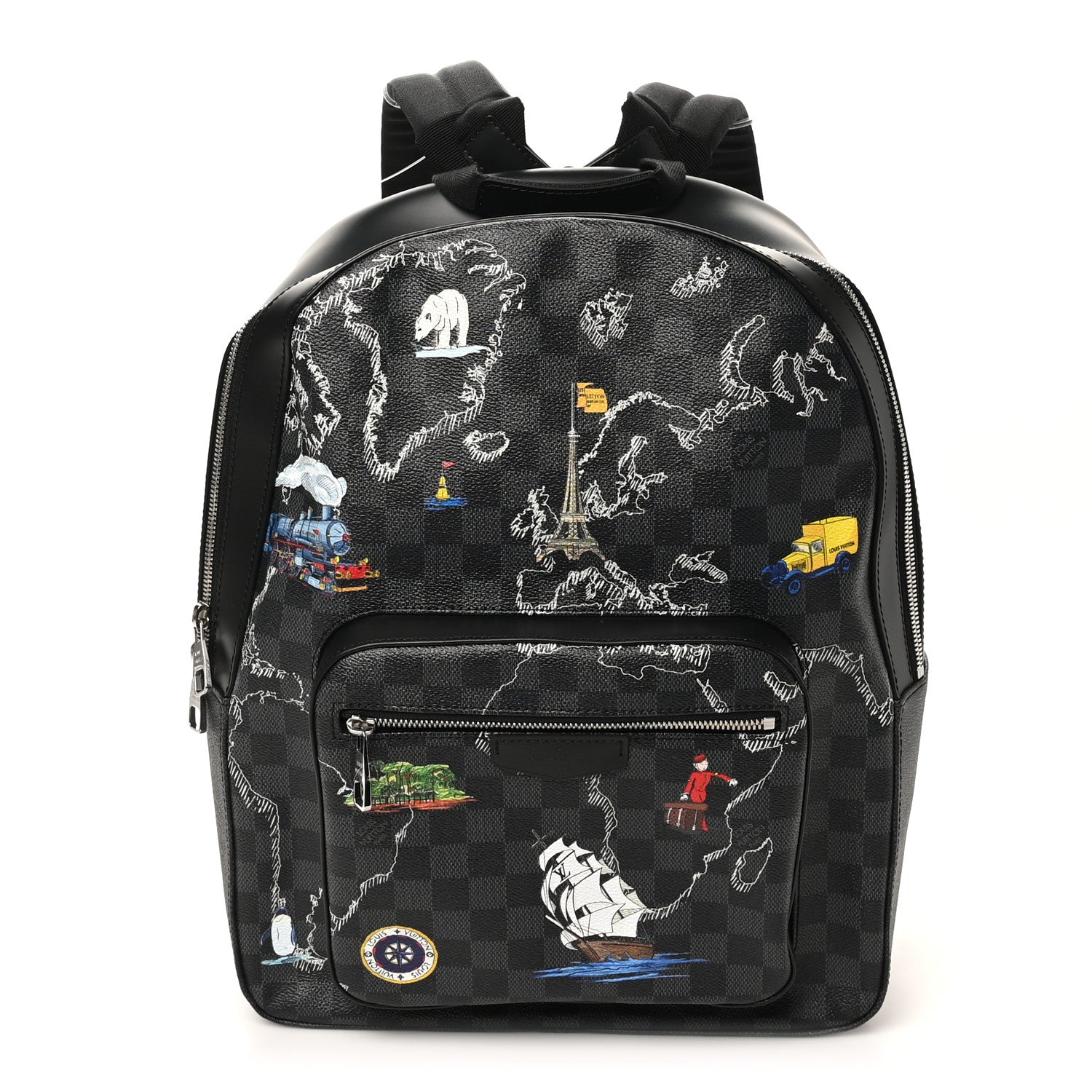 Louis Vuitton Damier Graphite World Map Josh Backpack 1786675