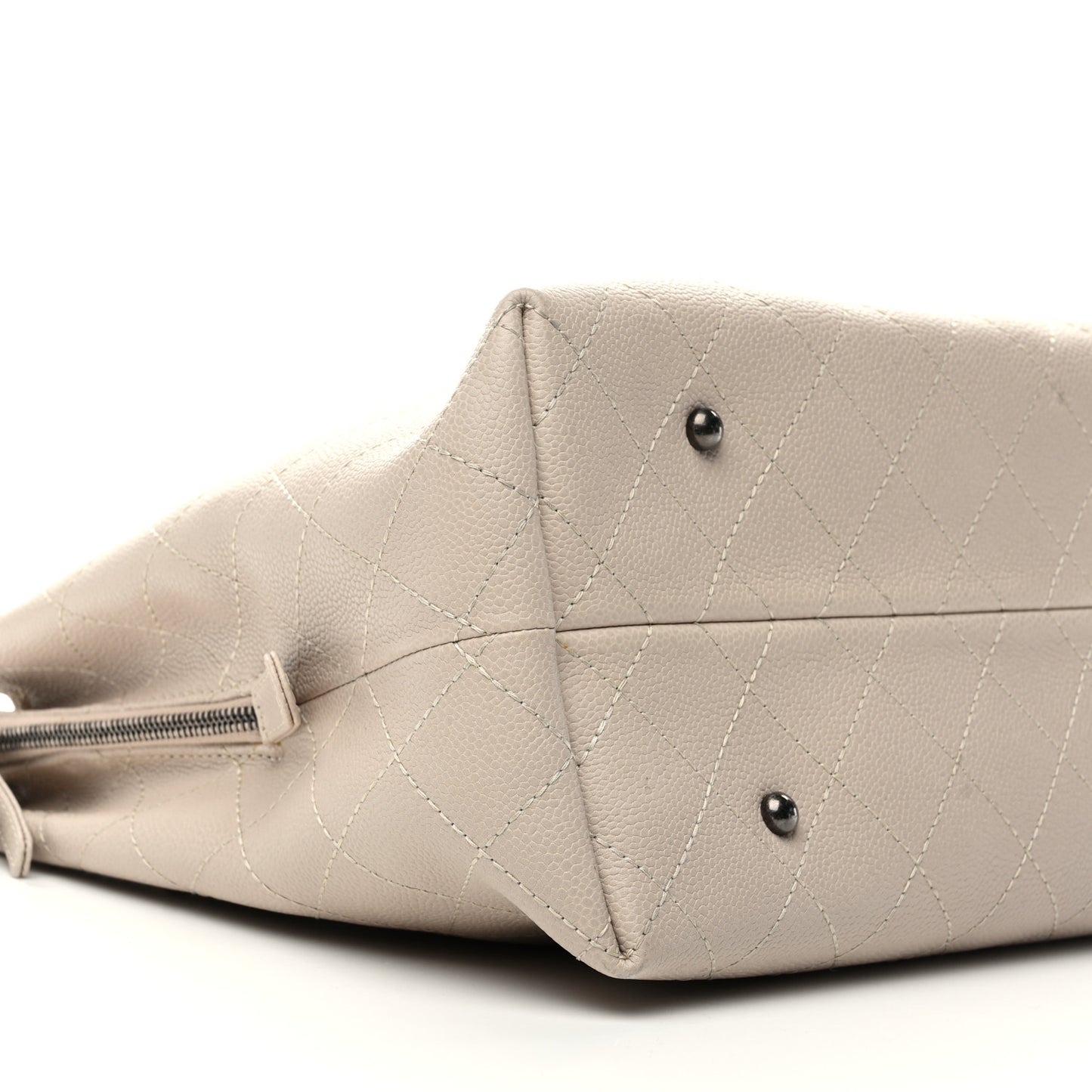 Grained Vegetal Calfskin Urban Shopping Tote Light Beige