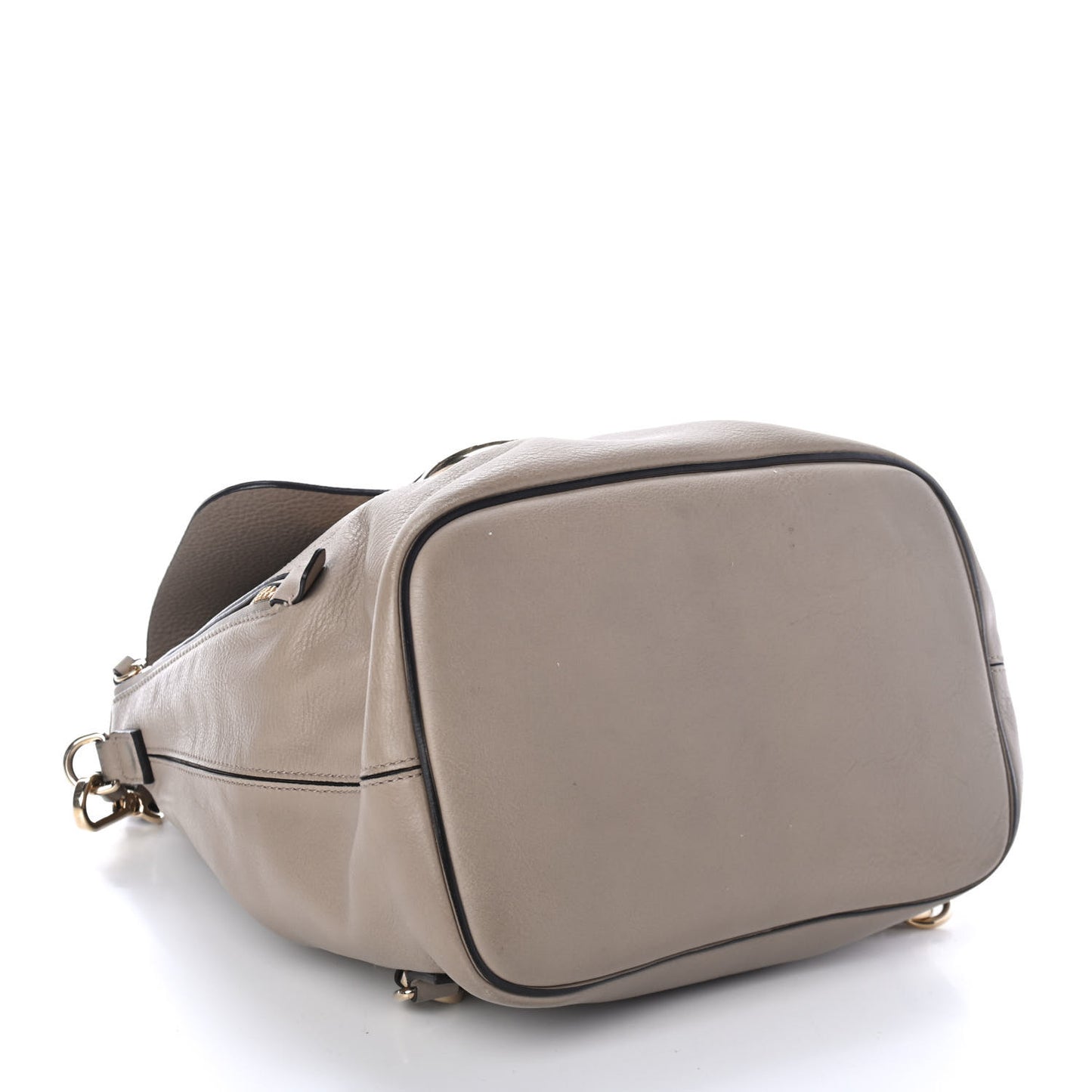 Suede Calfskin Medium Faye Backpack Motty Grey