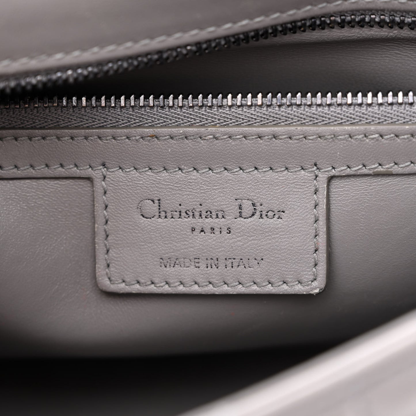 Calfskin Macrocannage Medium Caro Bag Iron Grey