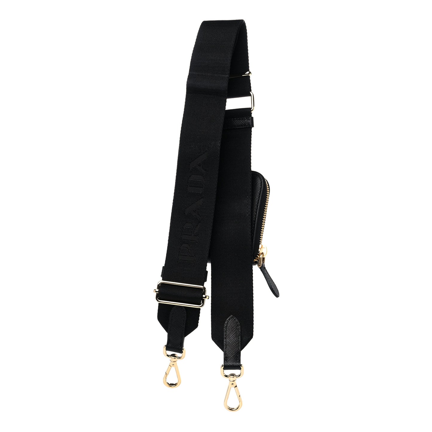 Saffiano Lux Re-Edition 2005 Shoulder Strap With Pouch Black