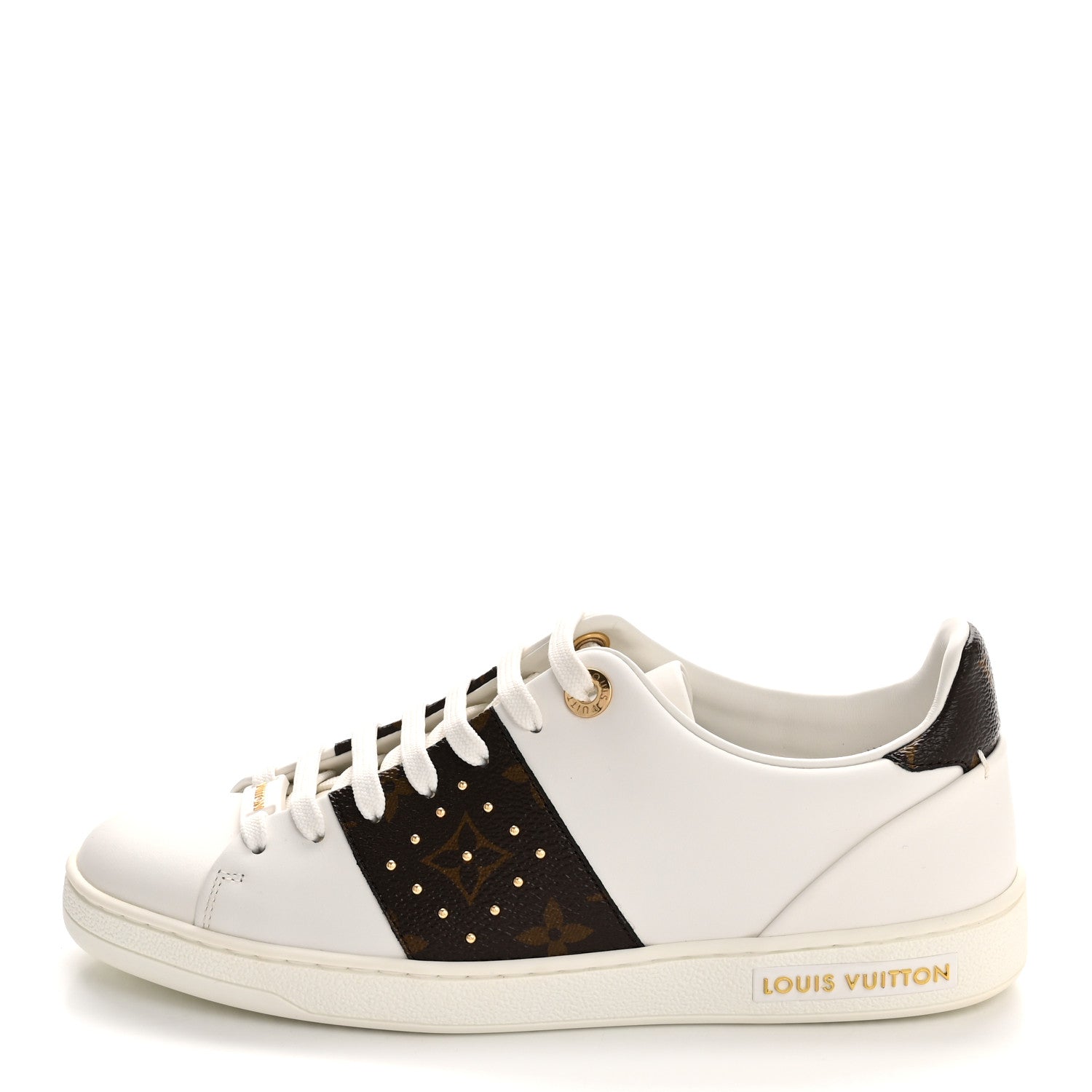Louis Vuitton Calfskin Monogram Studded Frontrow Sneaker 36