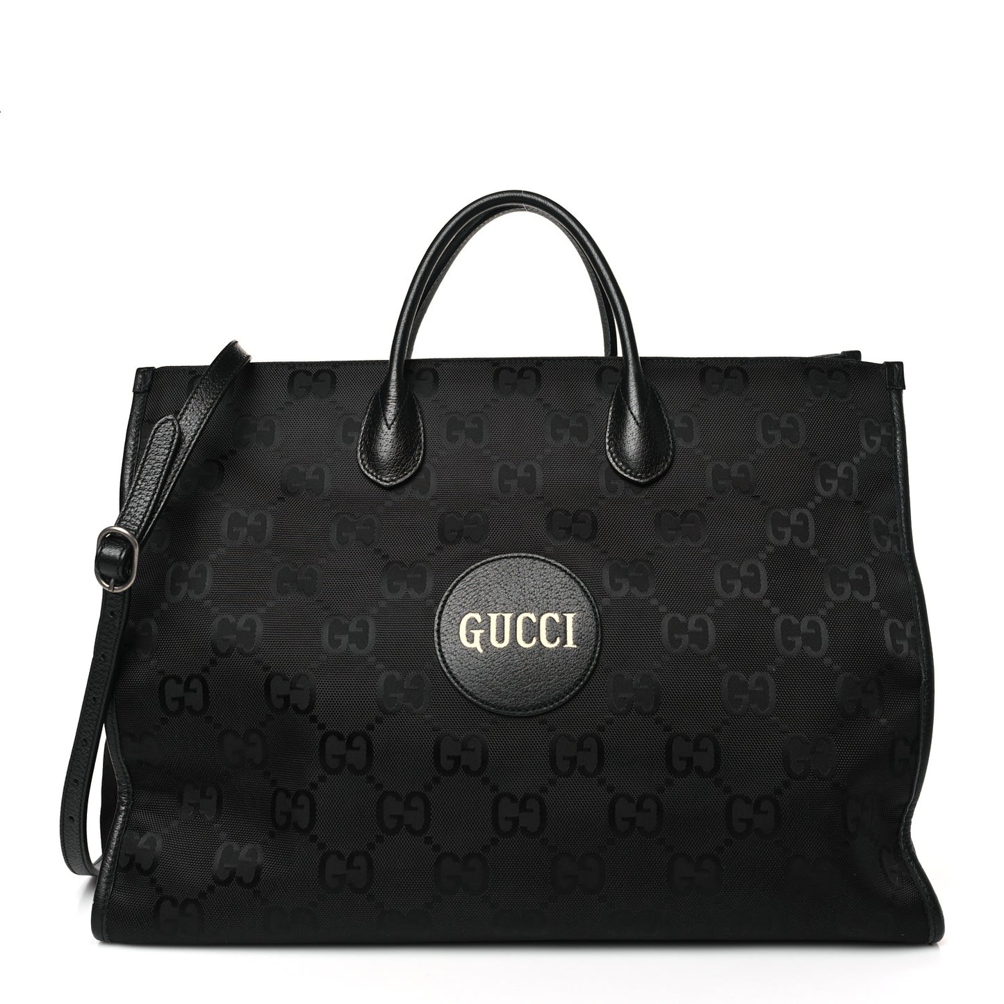 Econyl Nylon Monogram Large Off The Grid Tote Bag Black