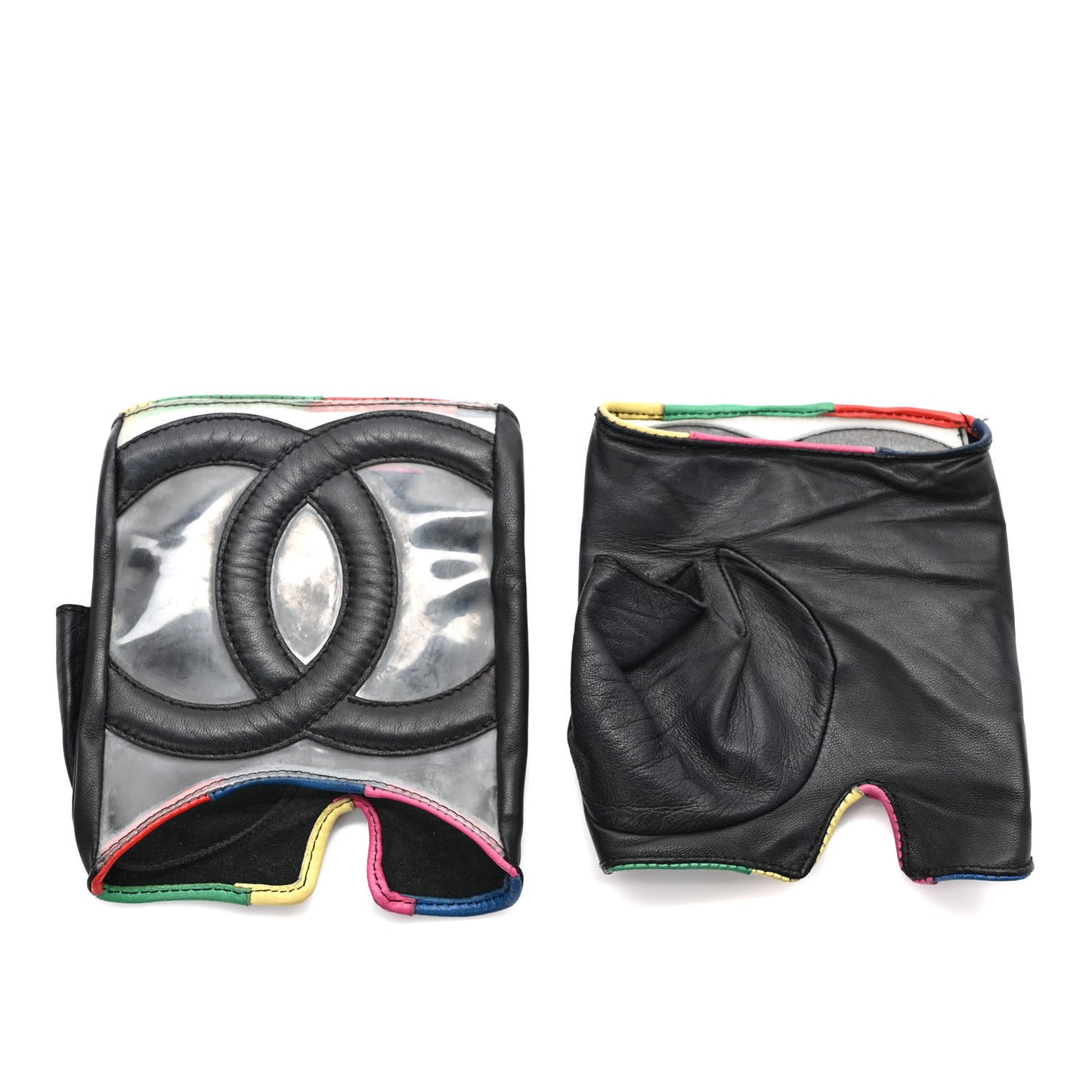 Lambskin PVC CC Gloves 7.5 Black Multi