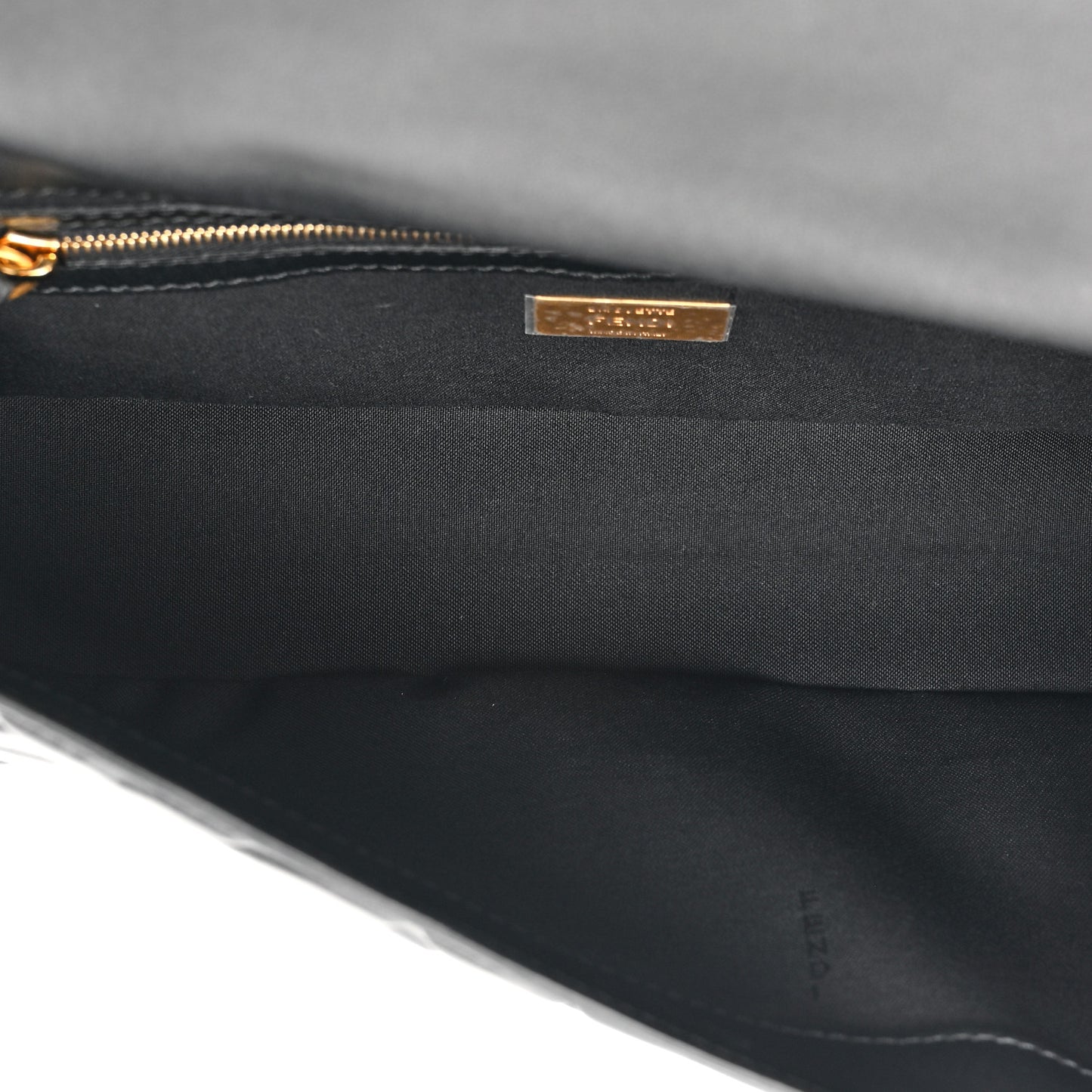 Nappa FF 1974 Embossed Baguette Black