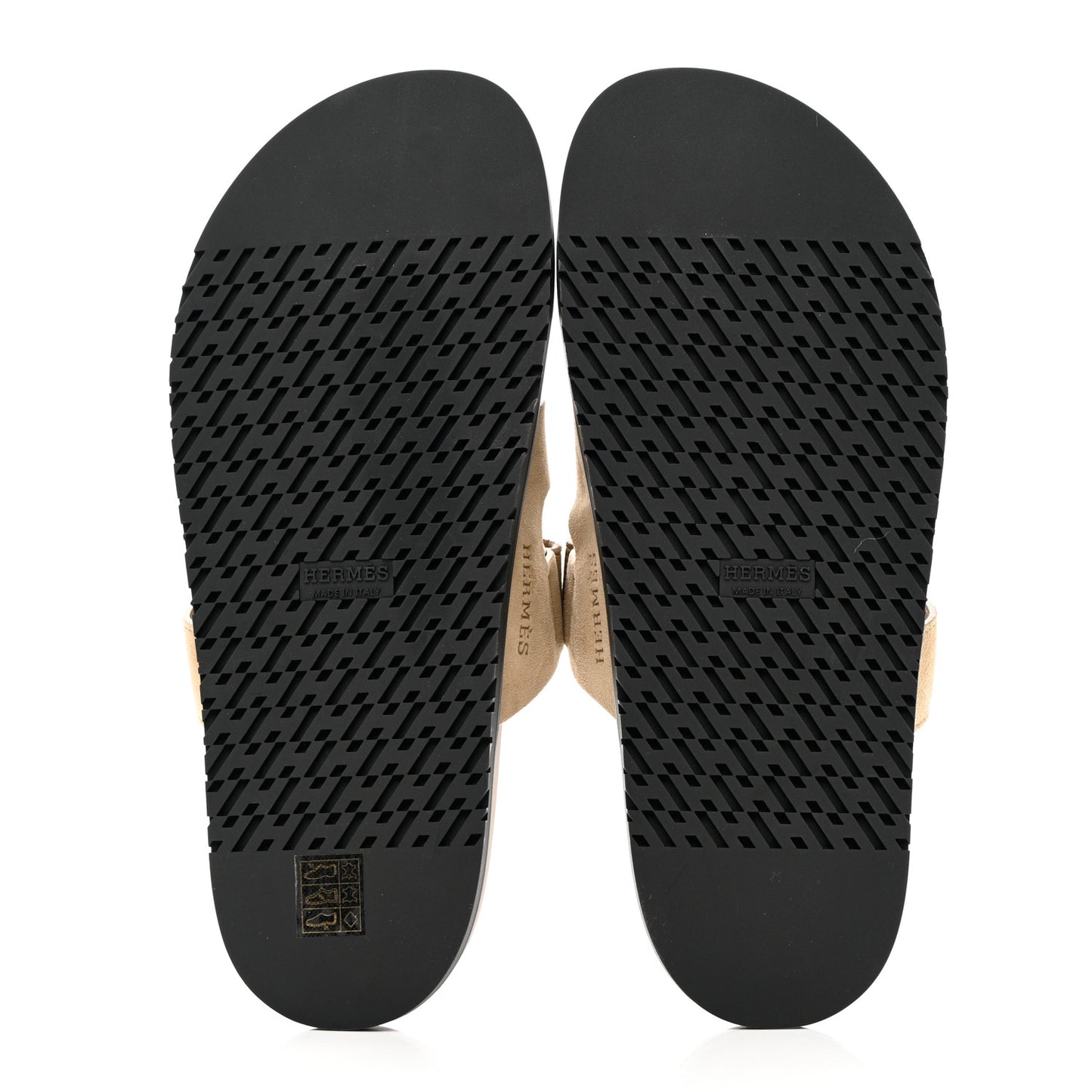 Suede Goatskin Womens Chypre Sandals 41 Beige Argile