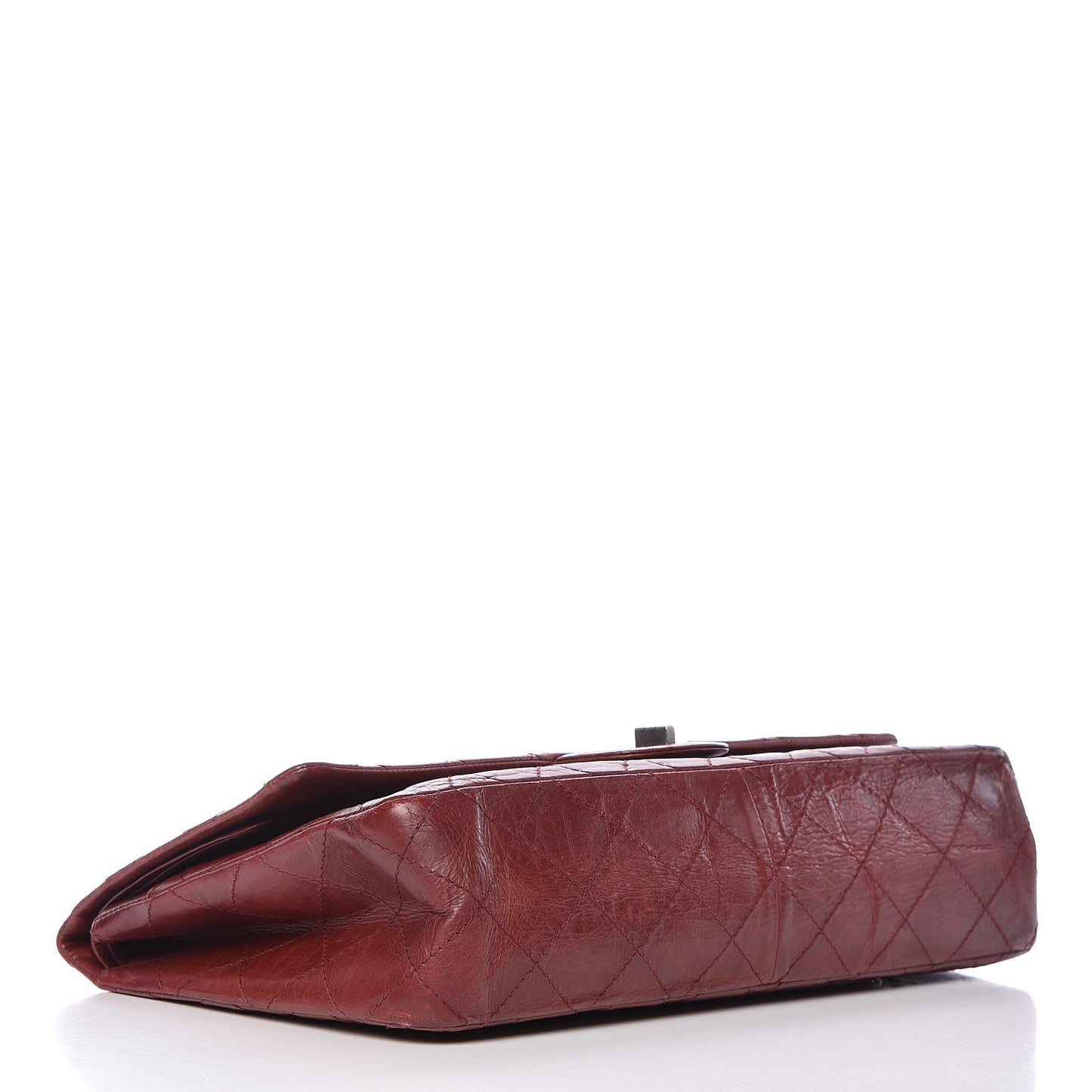 Aged Calfskin Quilted 2.55 Reissue 228 Flap Dark Red