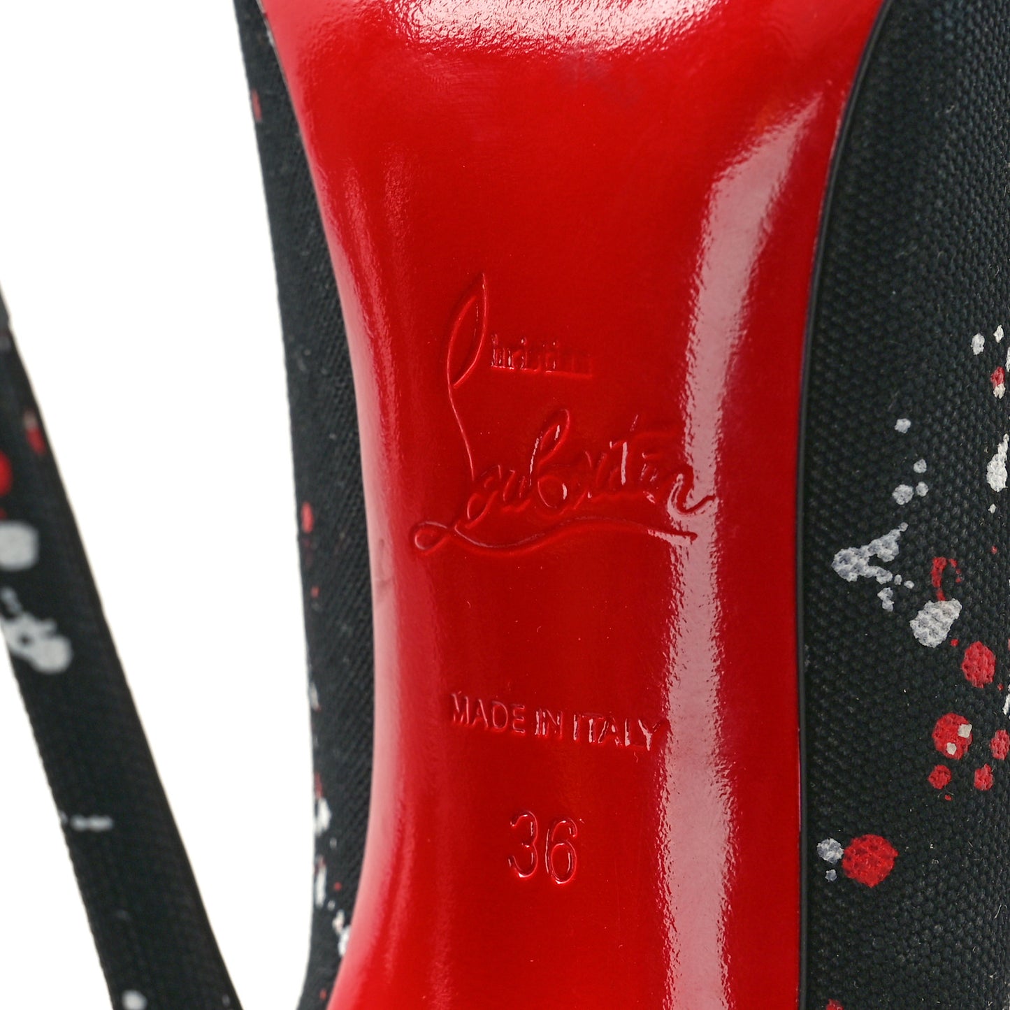 Toile So Kate 120 Splash Pumps 36 Black Red White