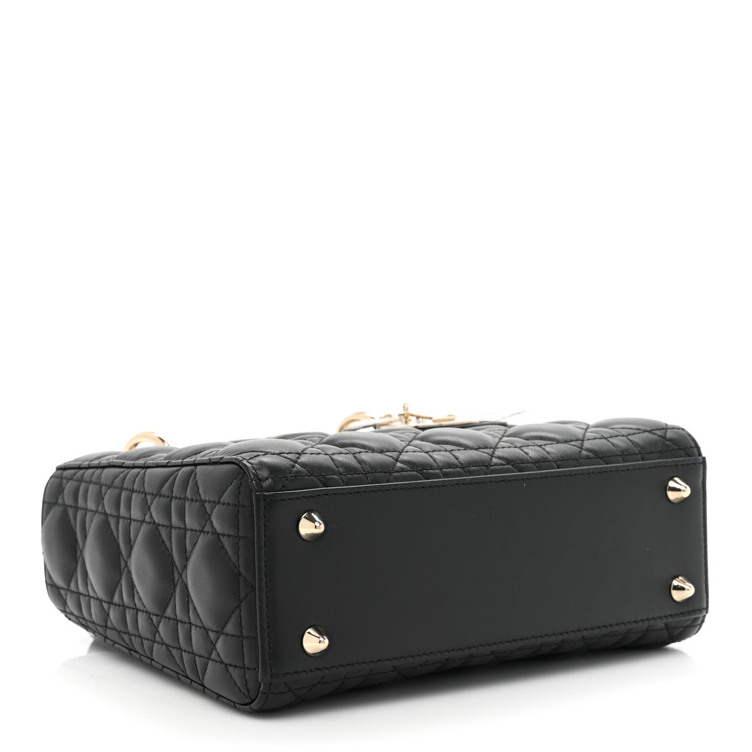 Christian Dior Lambskin Cannage Small My ABCDior Lady Dior Black 4 of 9