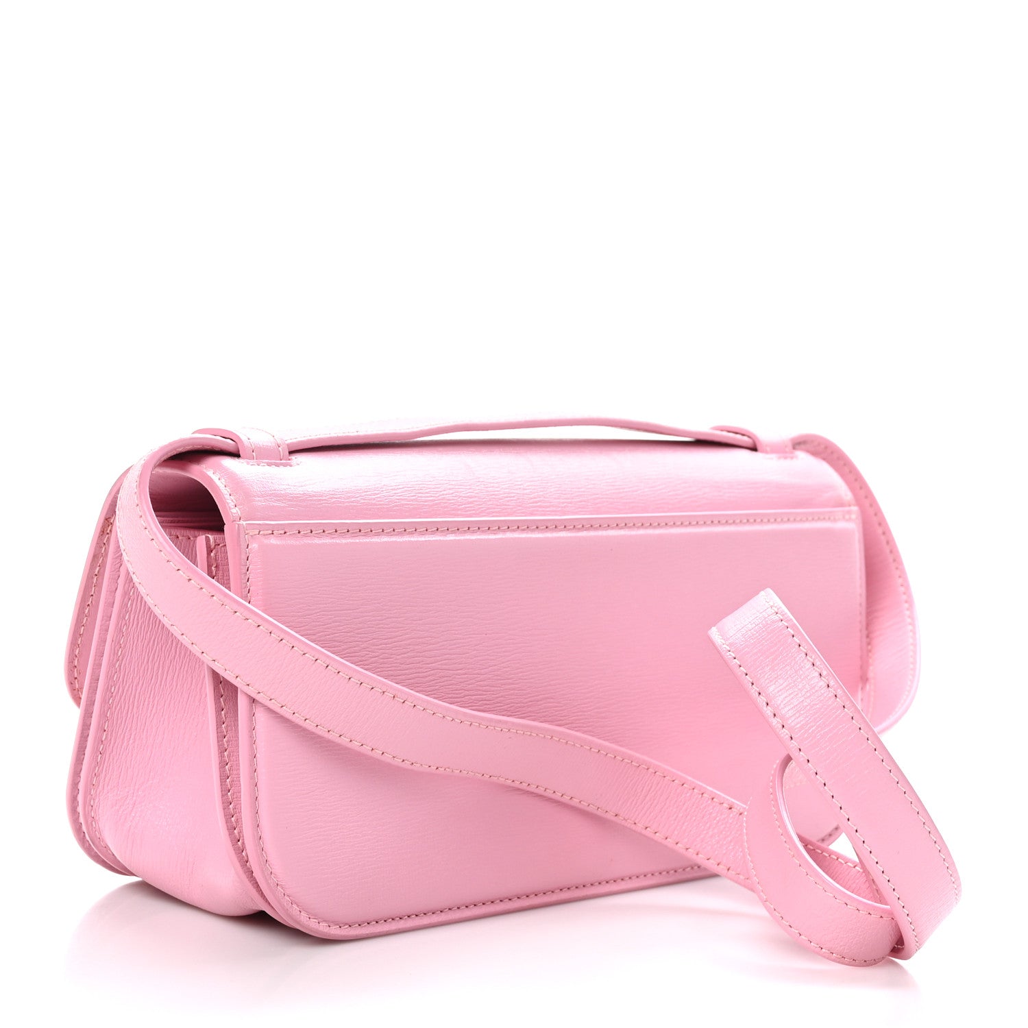 Balenciaga Calfskin Stripe Embossed Small Gossip Bag Candy Pink 3 of 10