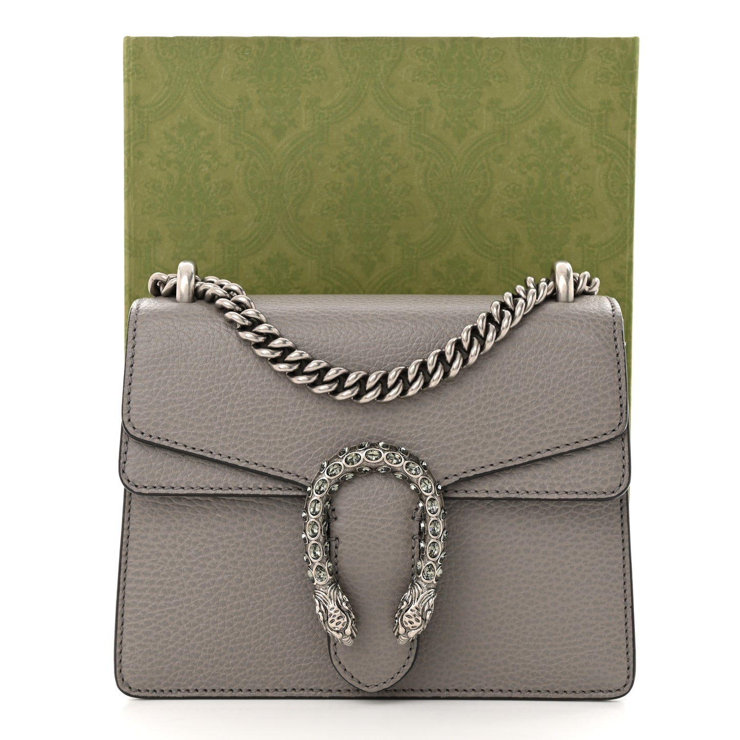 Calfskin Mini Dionysus Shoulder Bag Dusty Grey