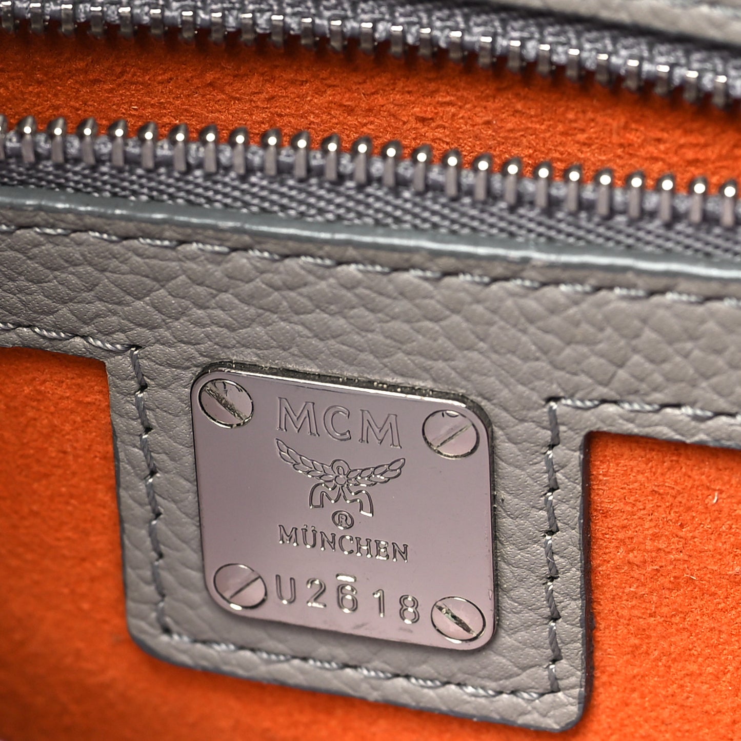 Grained Calfskin Patricia Park Avenue Crossbody Bag Arch Grey