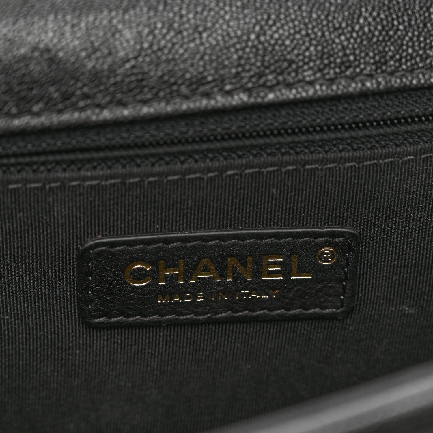 Chanel Caviar Chevron Quilted New Medium Boy Flap Black 7 of 10