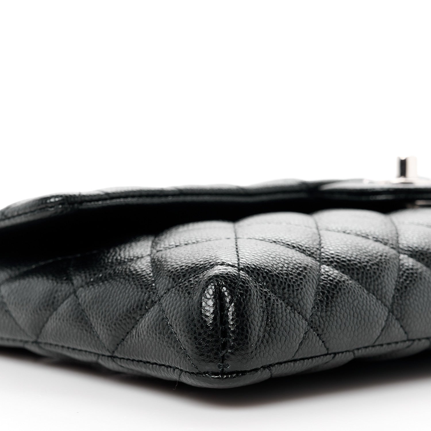 Chanel Caviar Quilted Flap Clutch Black 10 of 12