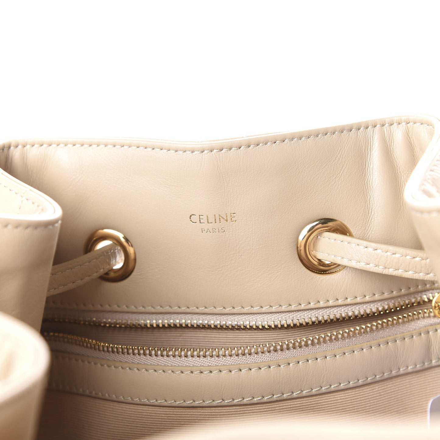 Calfskin Quilted Small C Backpack Nude