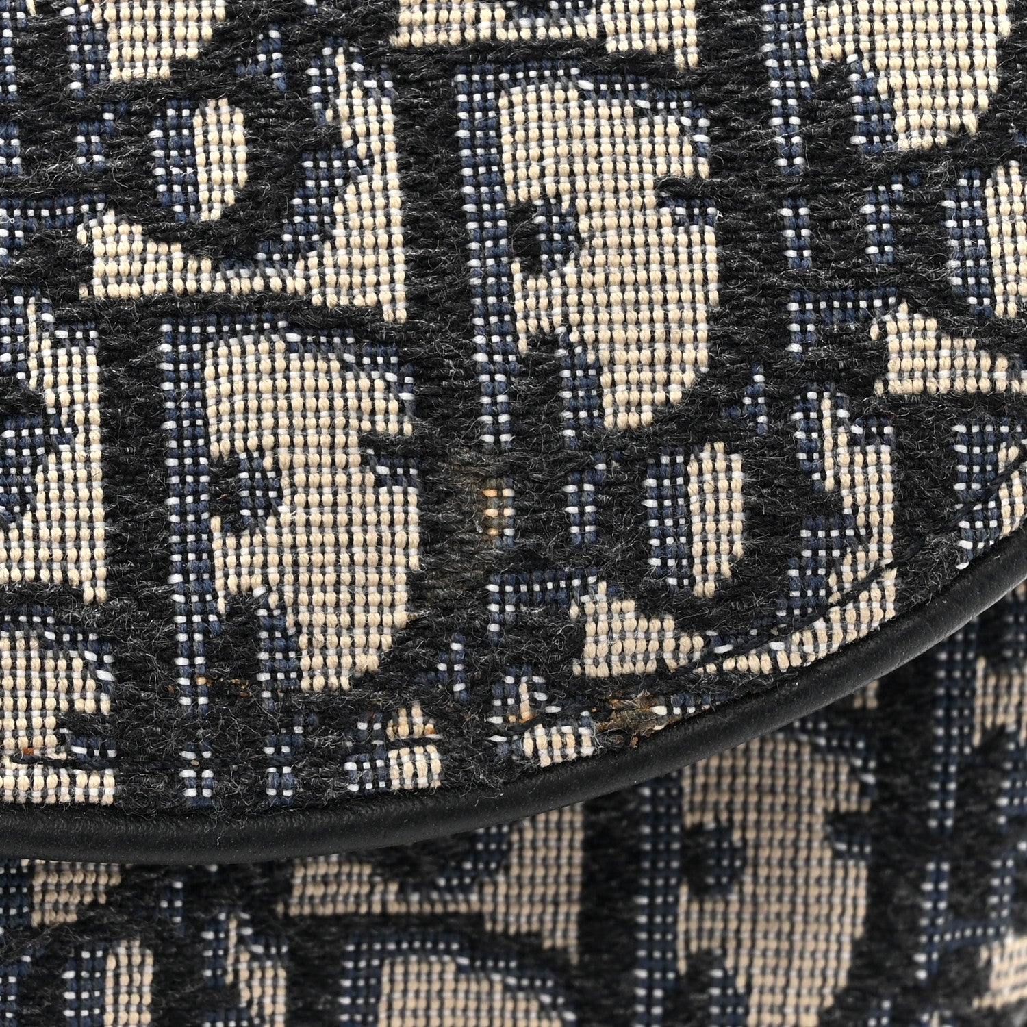 Christian Dior Oblique Mens Saddle Bag Blue 11 of 12