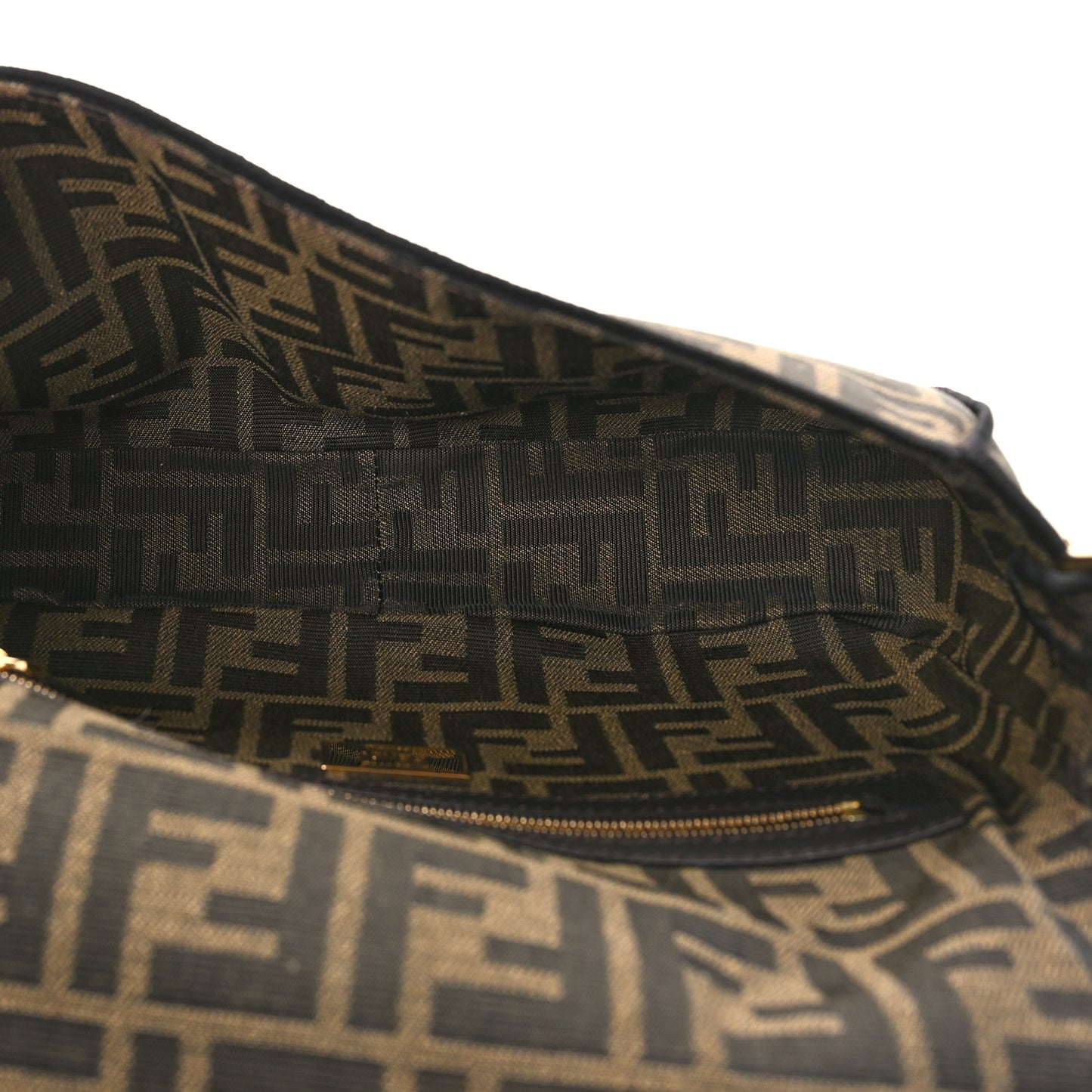 Fabric Jacquard FF 1974 Medium Baguette Tobacco Moro Black