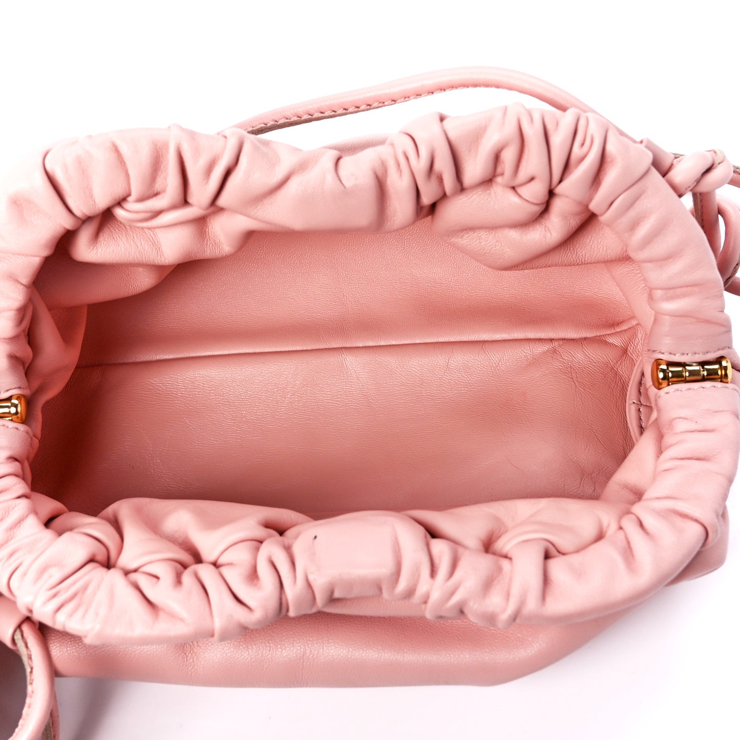 Lambskin Mini Cloud Clutch Dahlia
