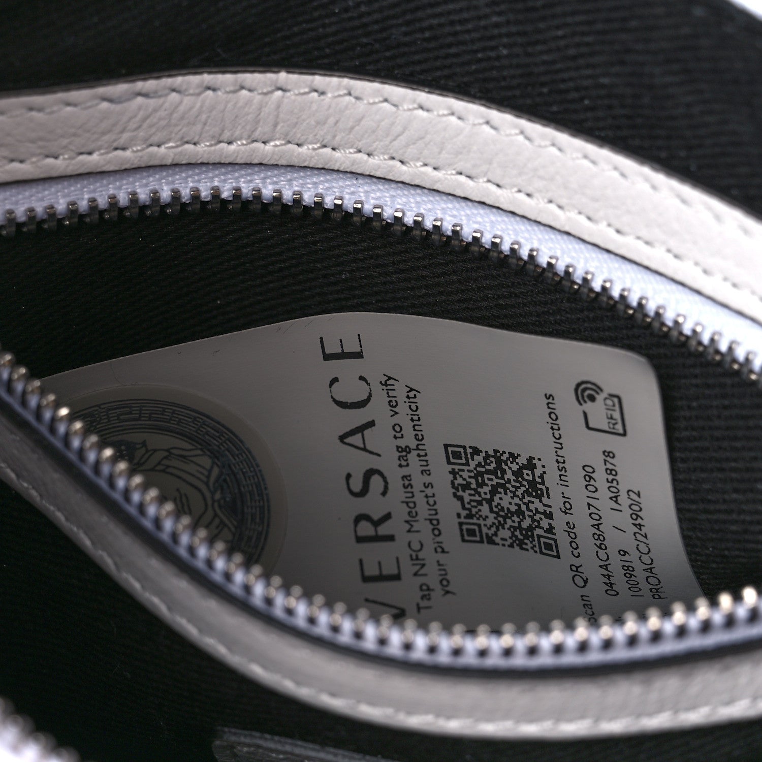 Versace Calfskin La Medusa Archive Hobo White 7 of 11