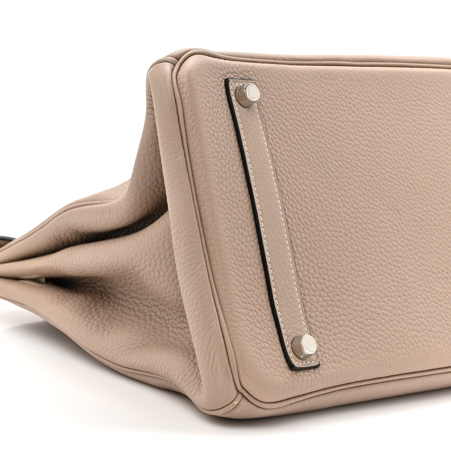Taurillon Clemence Birkin 35 Gris Tourterelle