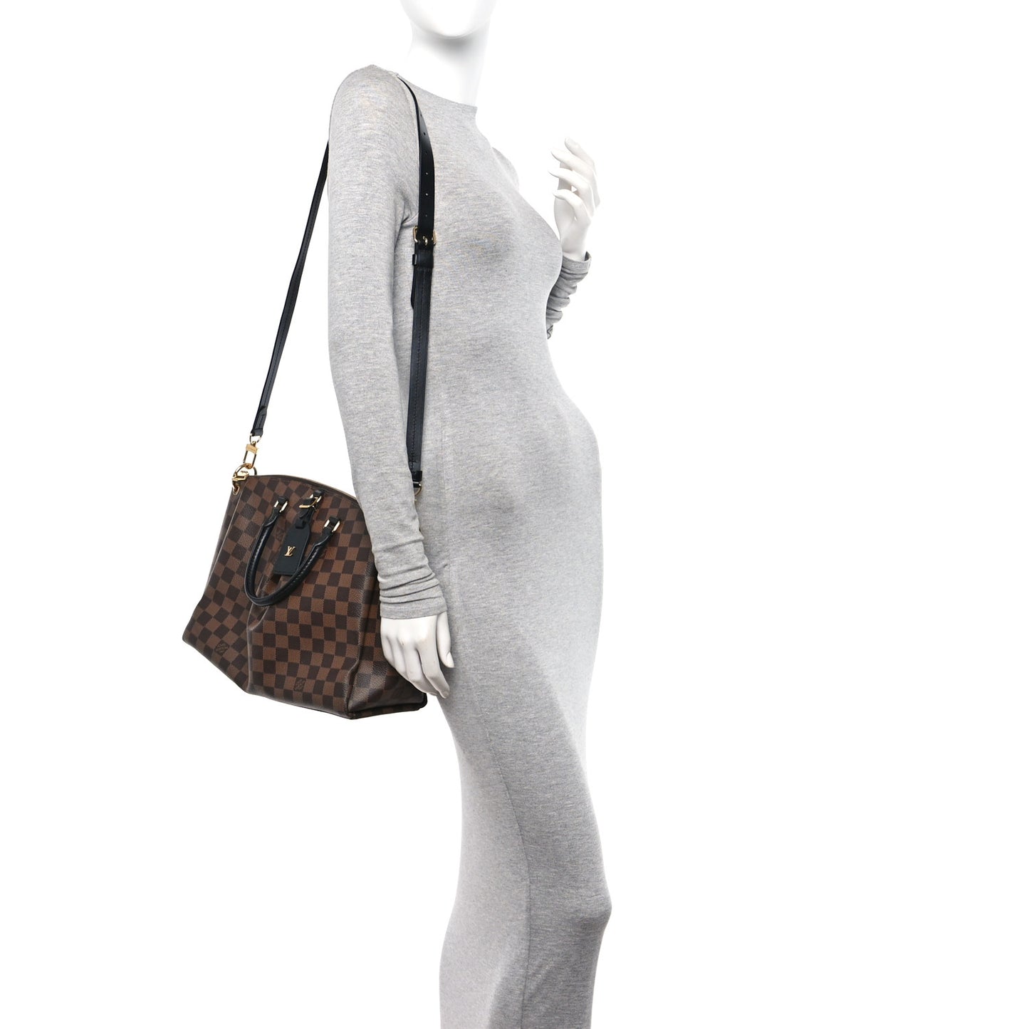 Damier Ebene Odeon Tote MM Black