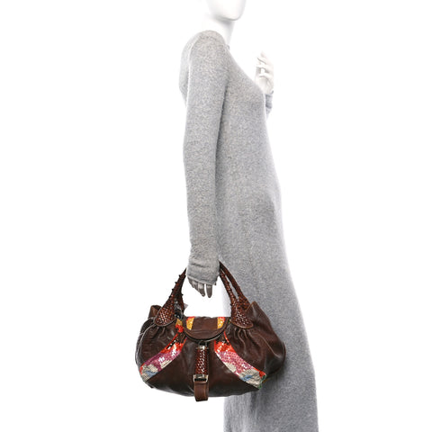 Nappa Sequin Spy Tobacco Multicolor