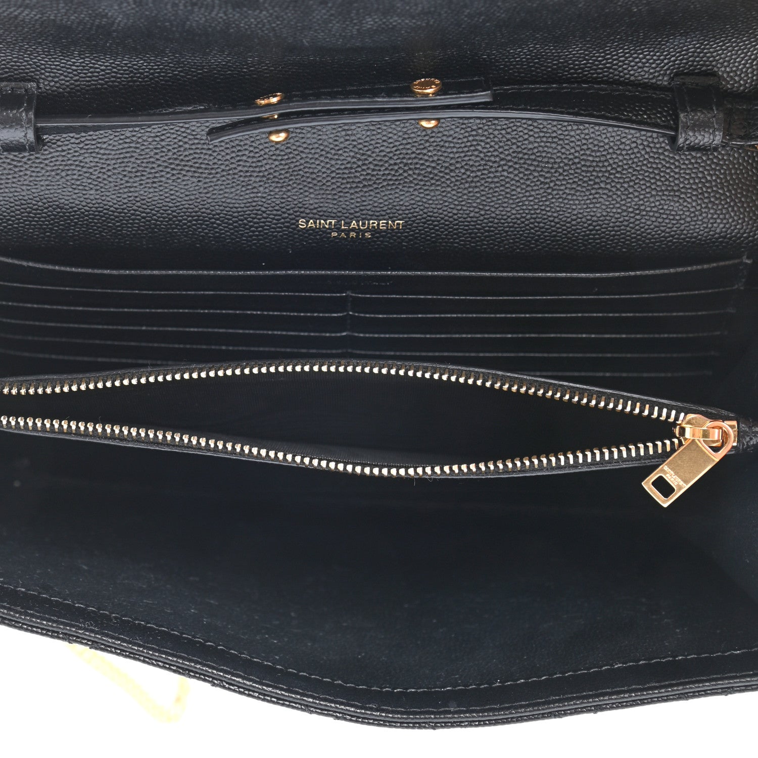 Saint Laurent Grain De Poudre Textured Mixed Matelasse Triquilt Small Monogram Satchel Black 5 of 11