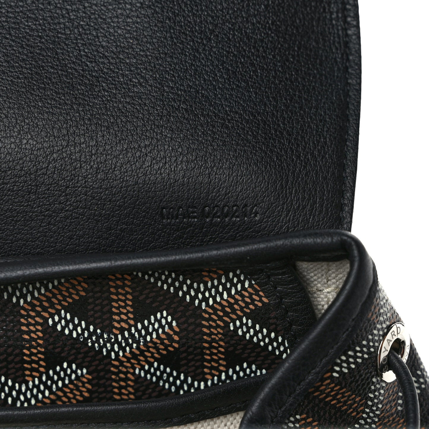 Goyardine Calfskin Mini Alpin Backpack Black