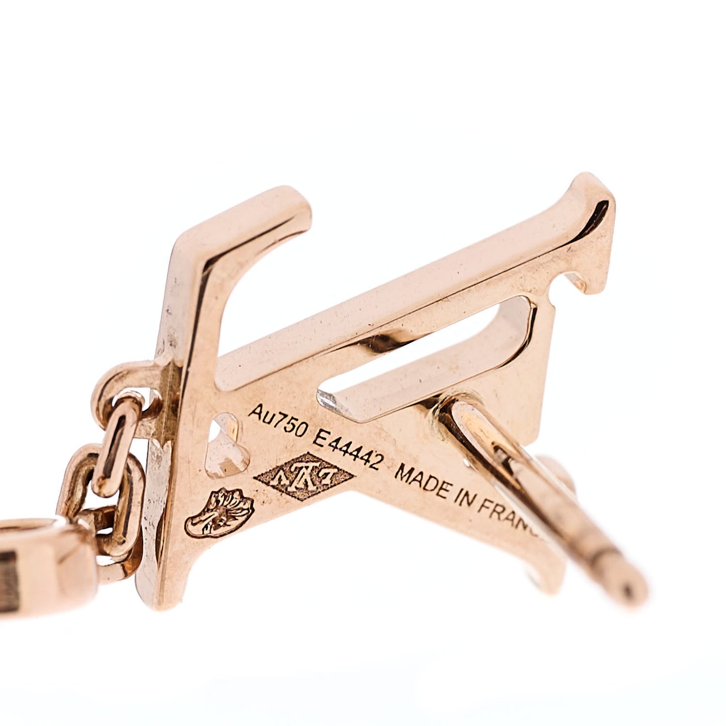 18K Pink Gold Diamond Idylle Blossom LV Stud Earrings