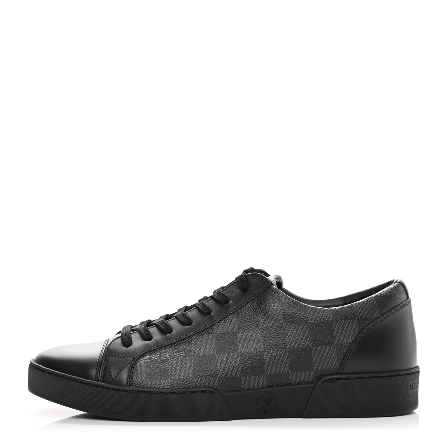 Calfskin Damier Graphite Match Up Sneakers 6.5