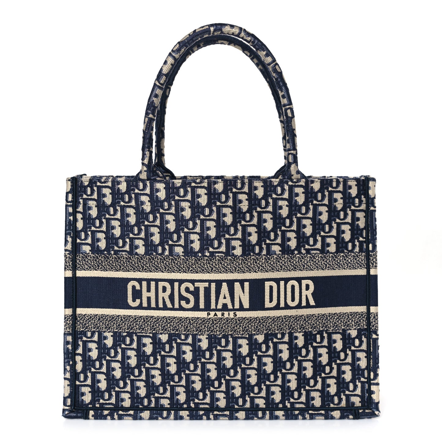 Oblique Medium Book Tote Blue Multicolor