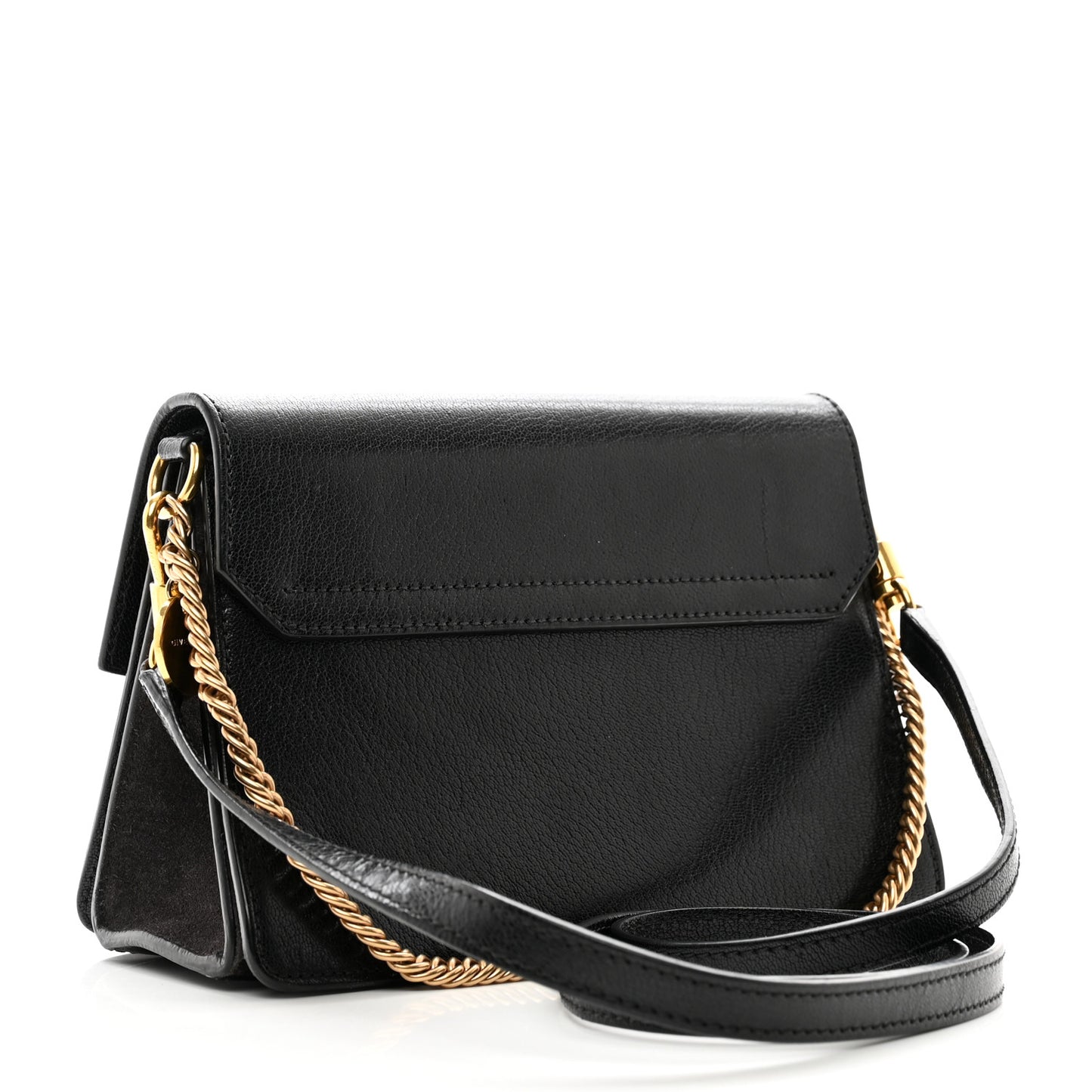 Goatskin Suede Small GV3 Shoulder Bag Black