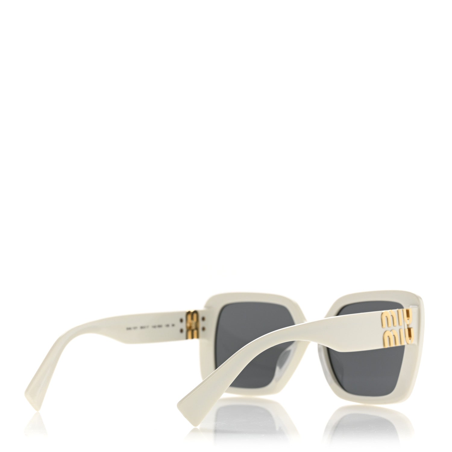 Miu Miu Acetate Sunglasses SMU 10Y White 4 of 8